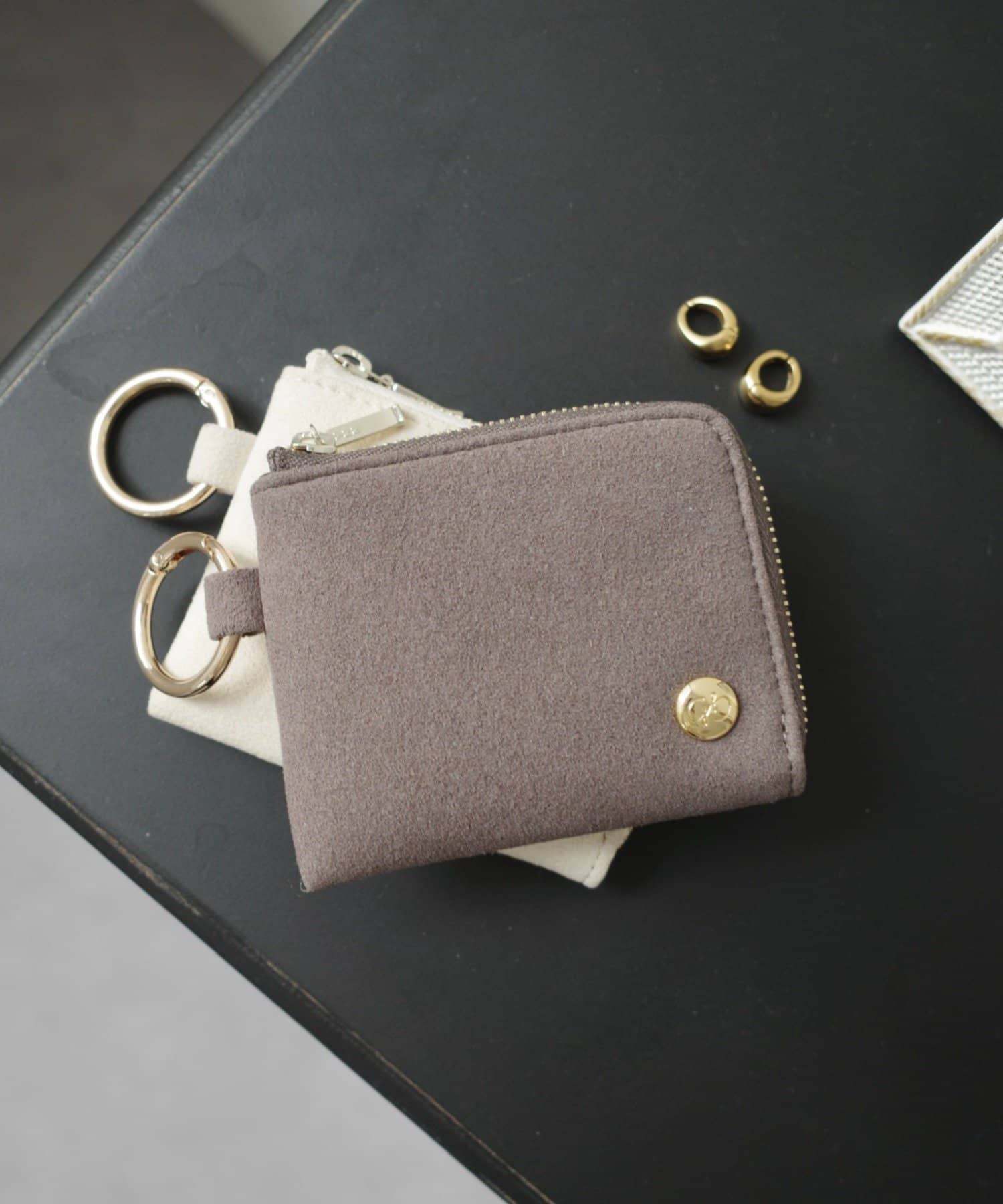 gemeil(ジェムイル) スエードポーチチャーム(PT-334)