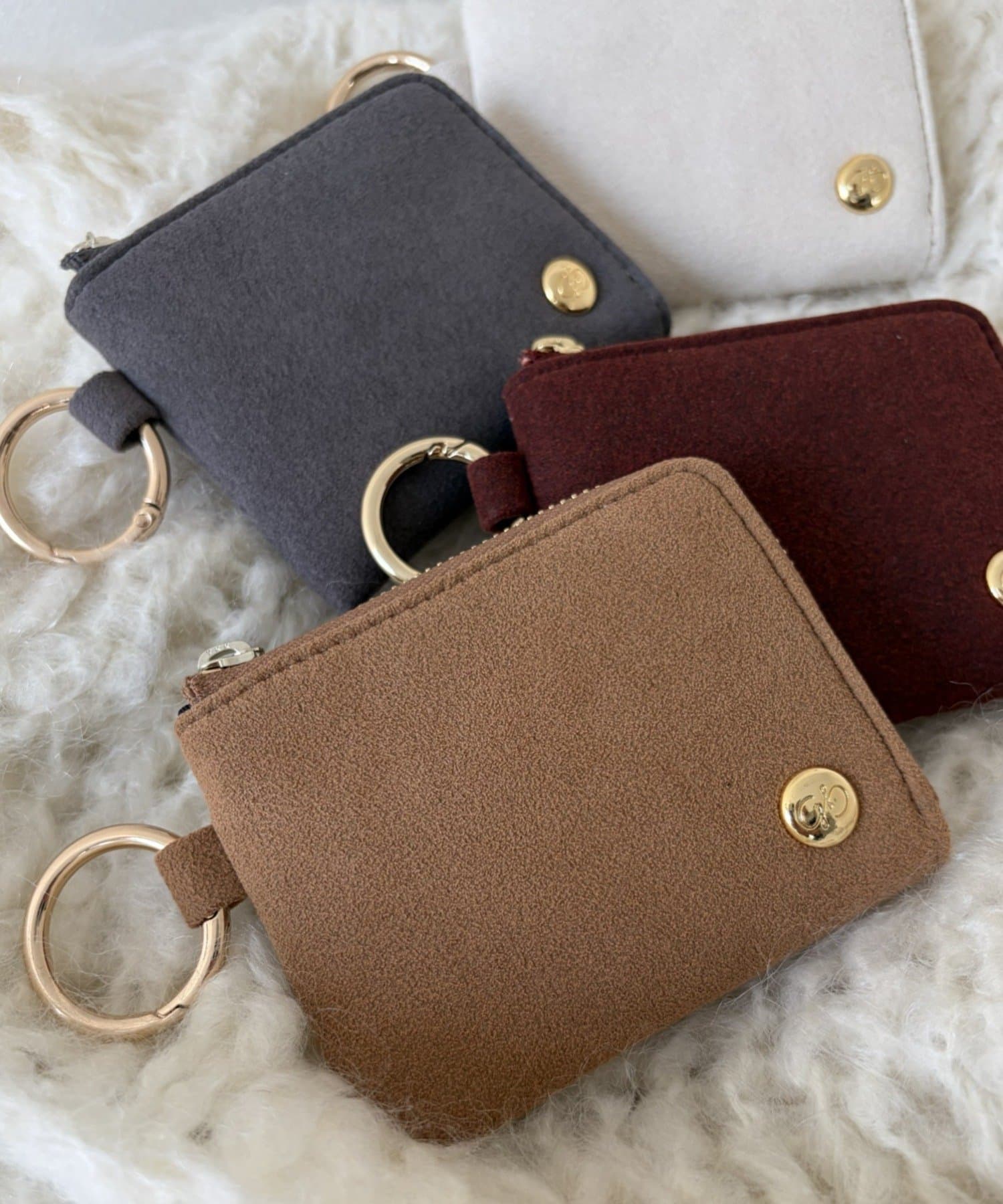 gemeil(ジェムイル) スエードポーチチャーム(PT-334)