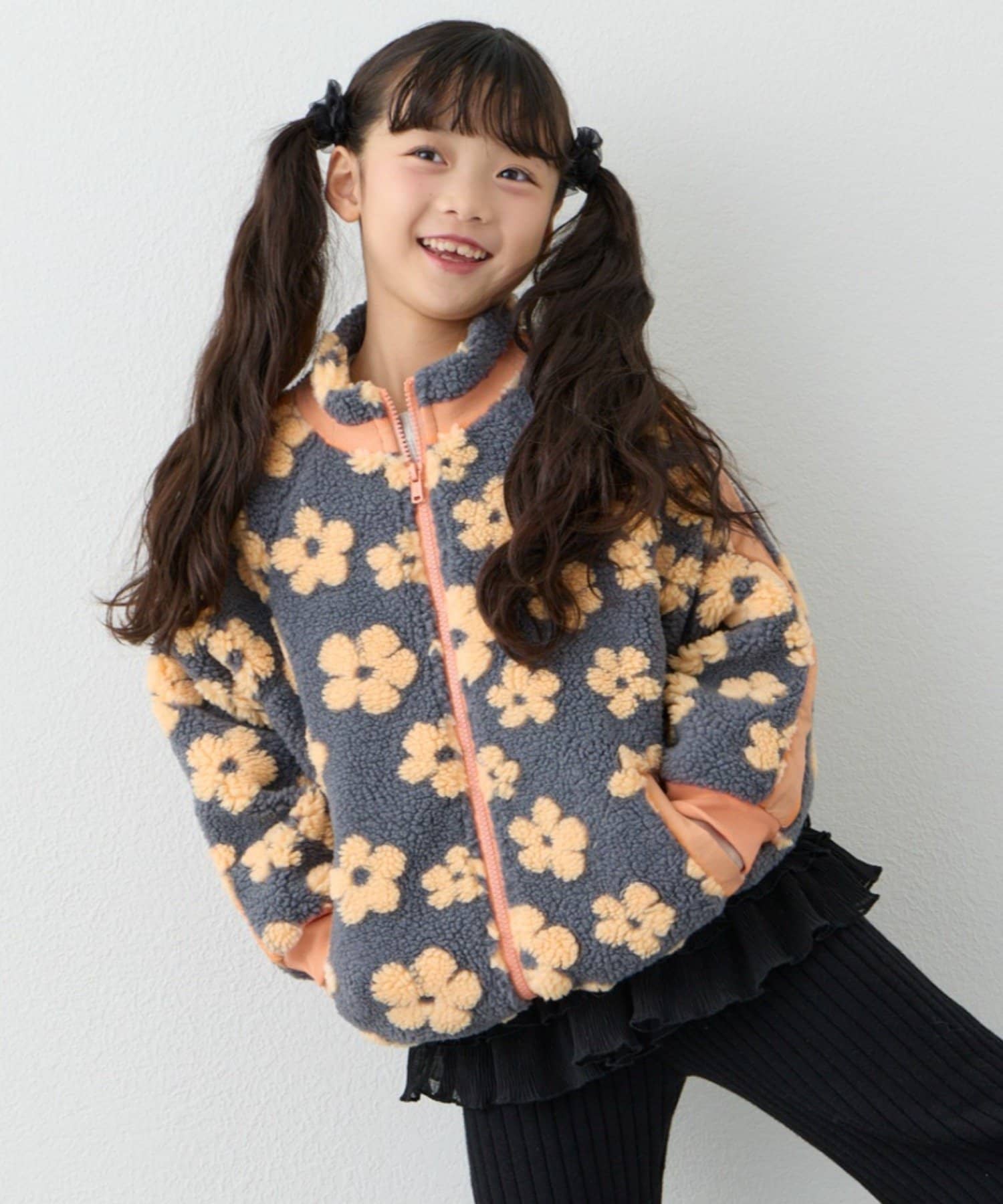 CIAOPANIC TYPY(チャオパニックティピー) 【WEB限定】【KIDS】【ユニセックス】総柄ボアブルゾン