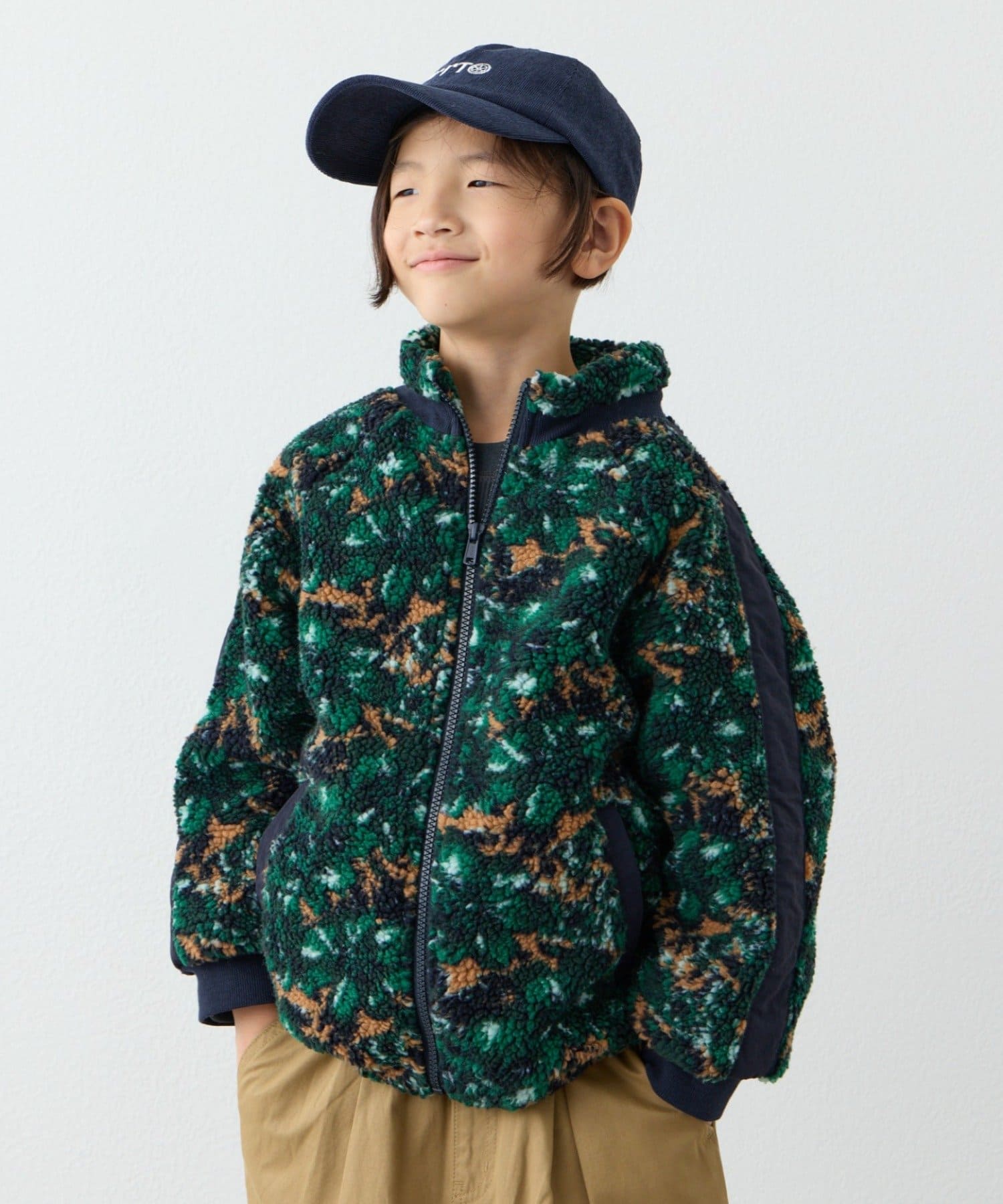 CIAOPANIC TYPY(チャオパニックティピー) 【WEB限定】【KIDS】【ユニセックス】総柄ボアブルゾン