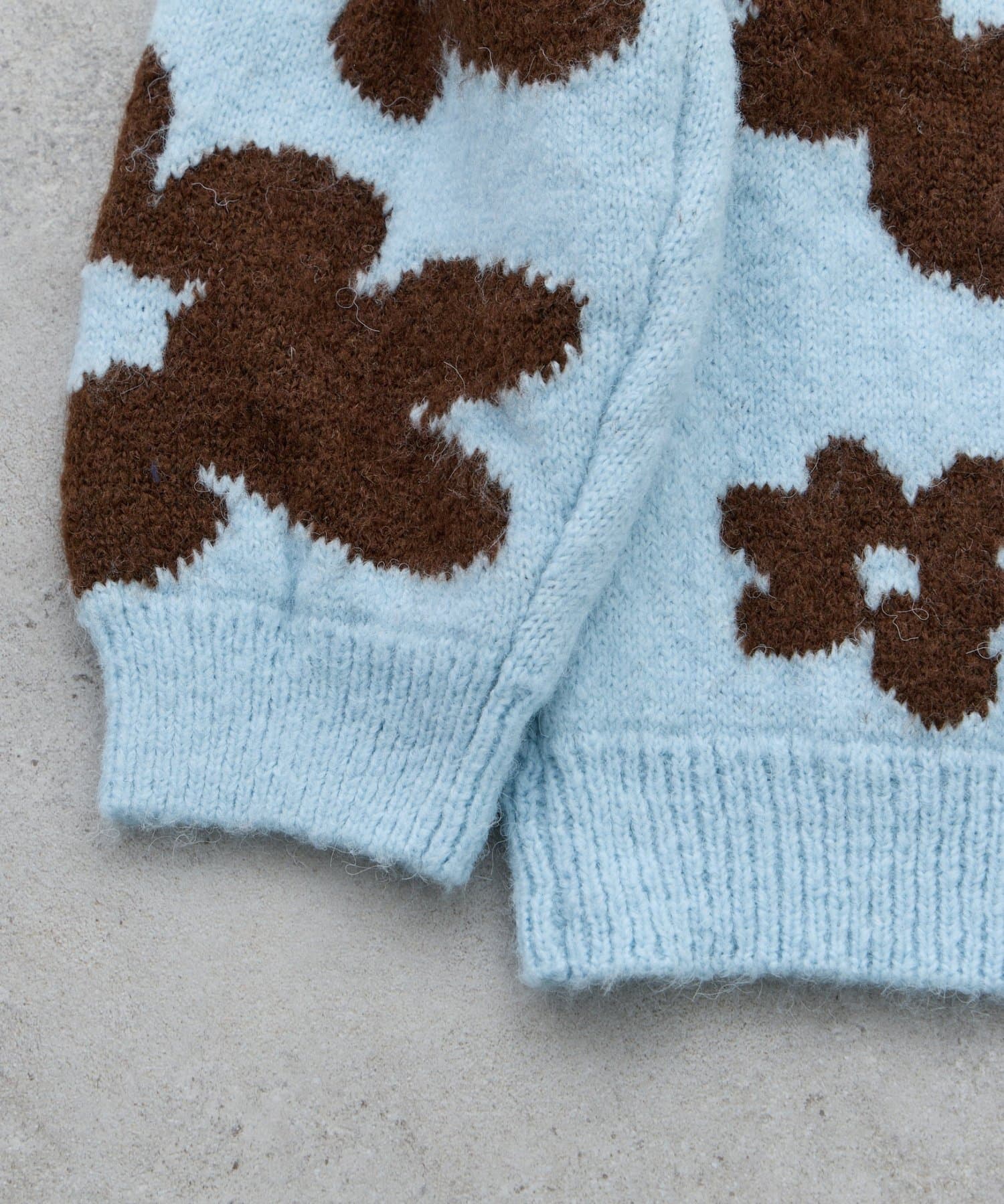 CIAOPANIC TYPY(チャオパニックティピー) 【KIDS】【ジュニアサイズあり】総柄フラワーニットカーデ《ユニセックス》