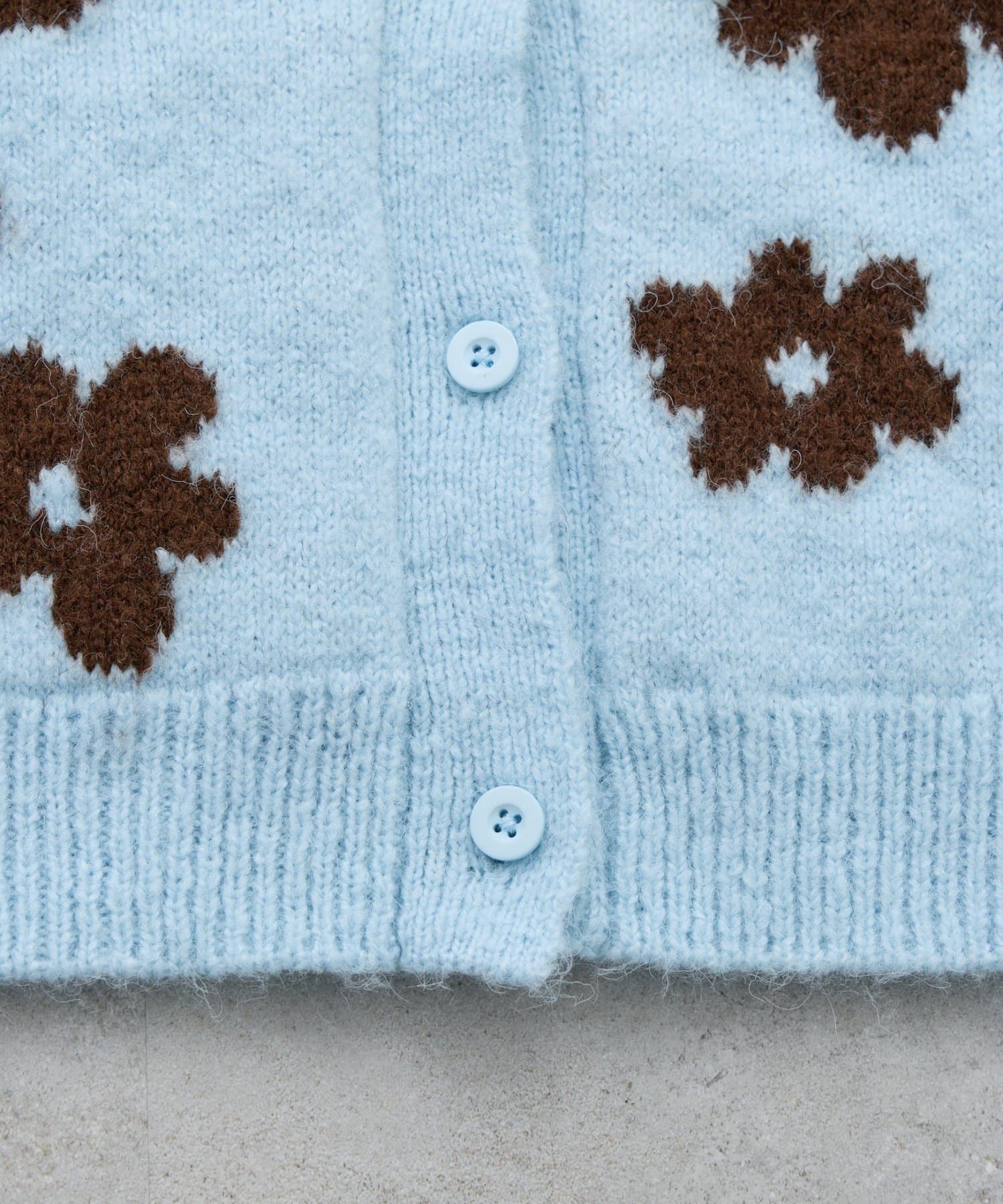 CIAOPANIC TYPY(チャオパニックティピー) 【KIDS】【ジュニアサイズあり】総柄フラワーニットカーデ《ユニセックス》