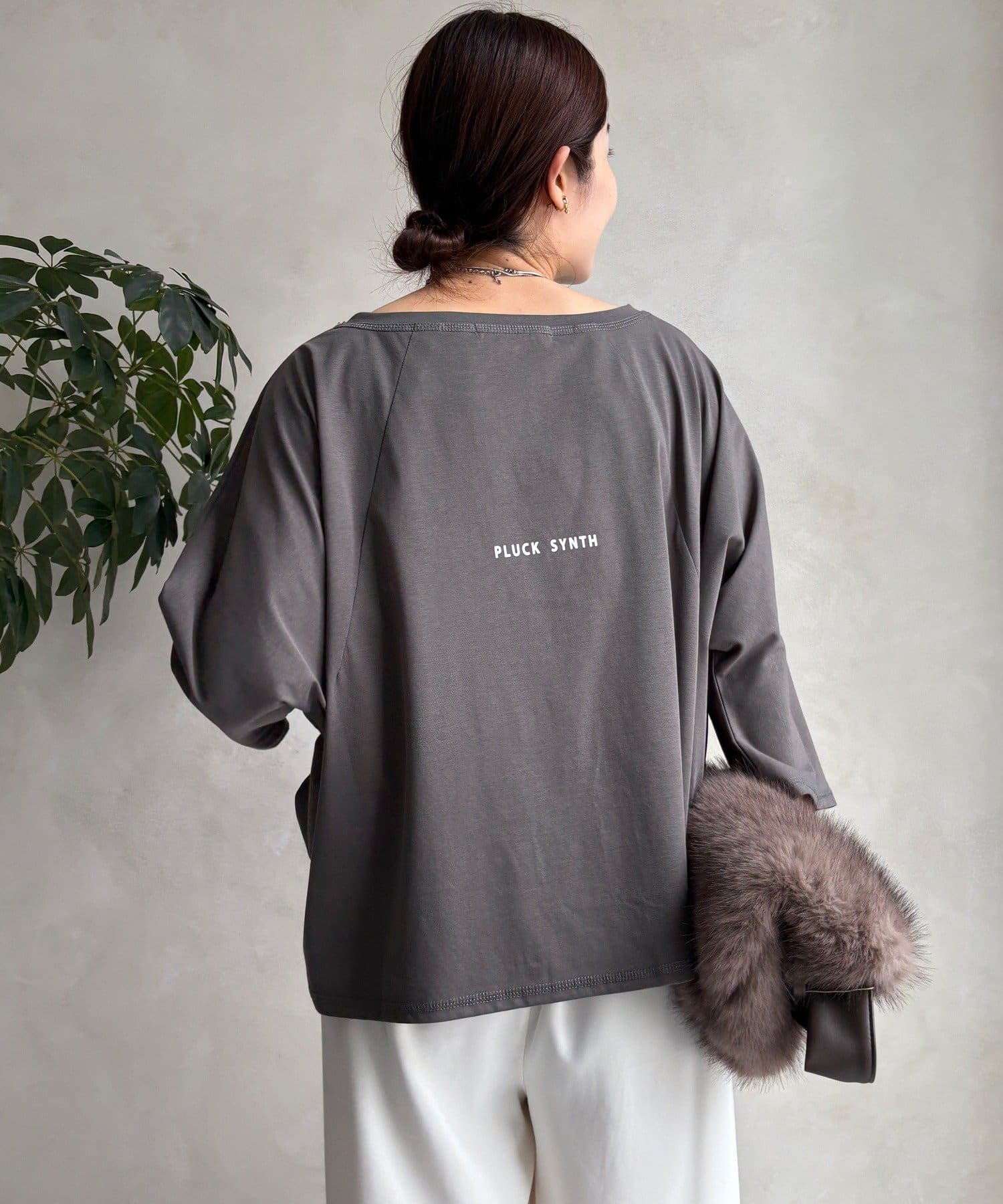 OUTLET(アウトレット) 【DouDou】前後ロゴドルマンTEE