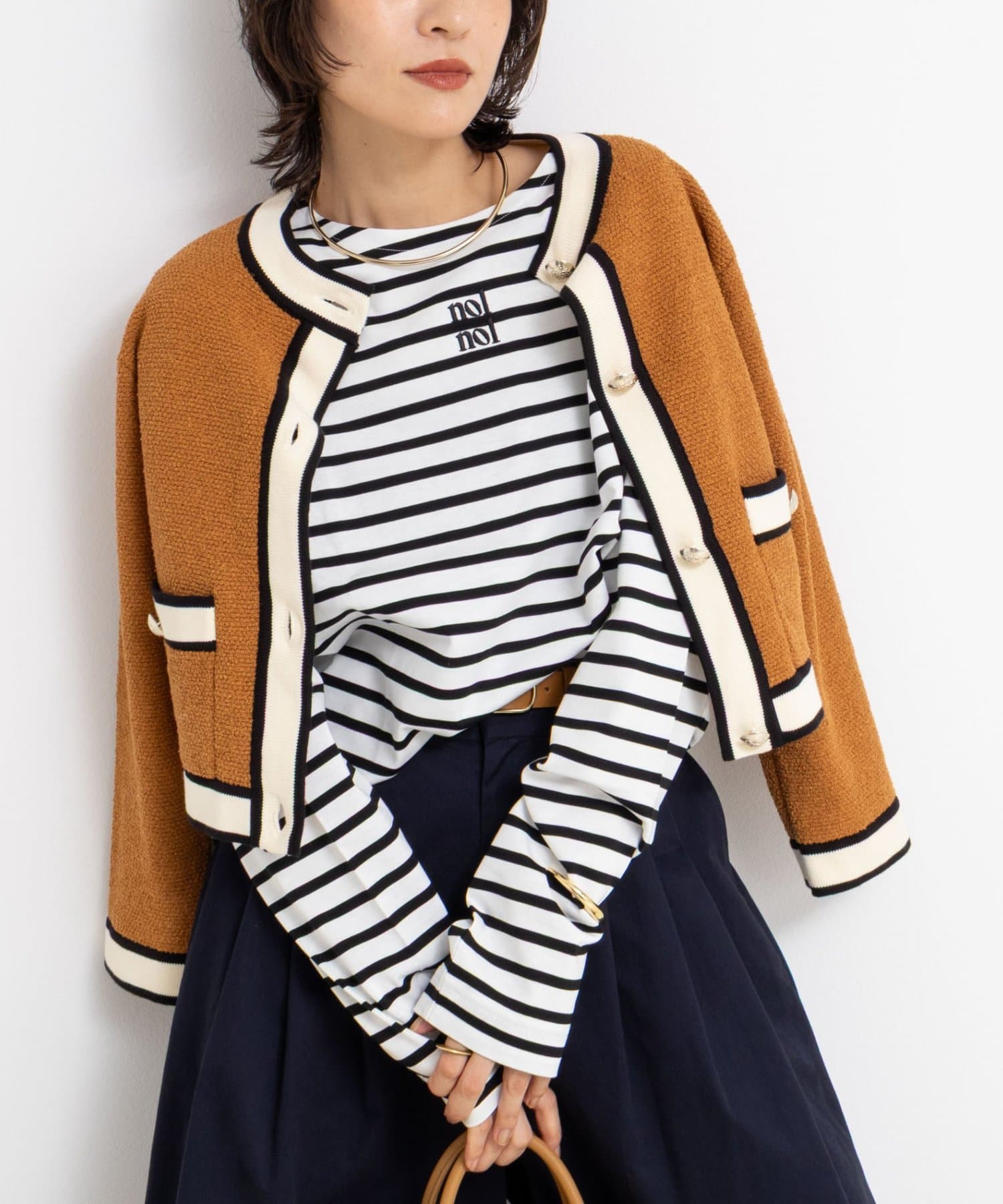 NOLLEY'S(ノーリーズ) nolnol　MVSシルケットボーダーT