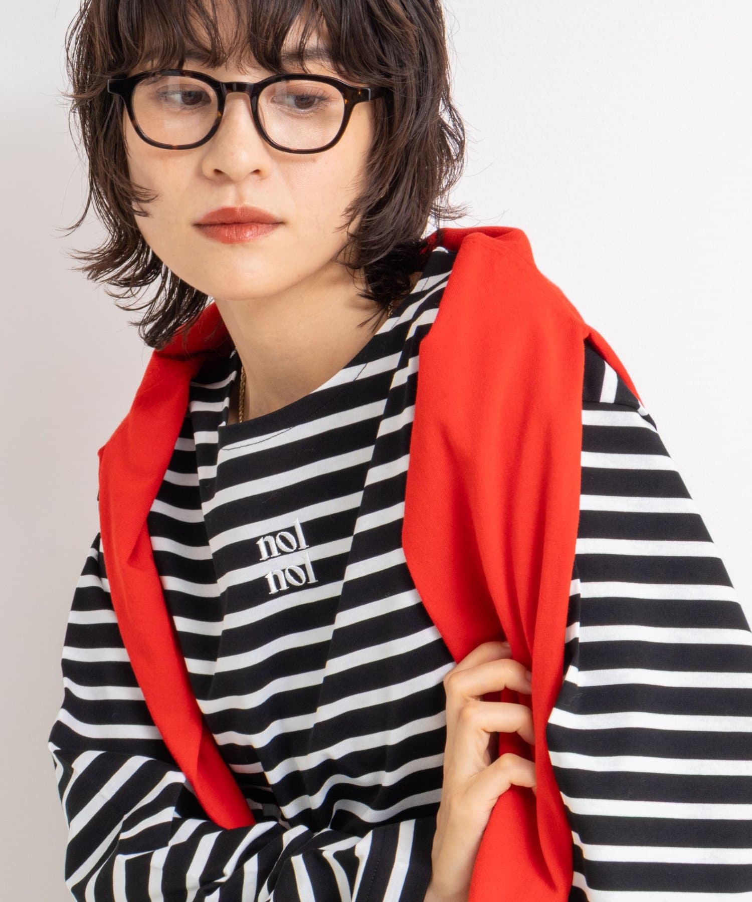 NOLLEY'S(ノーリーズ) nolnol　MVSシルケットボーダーT
