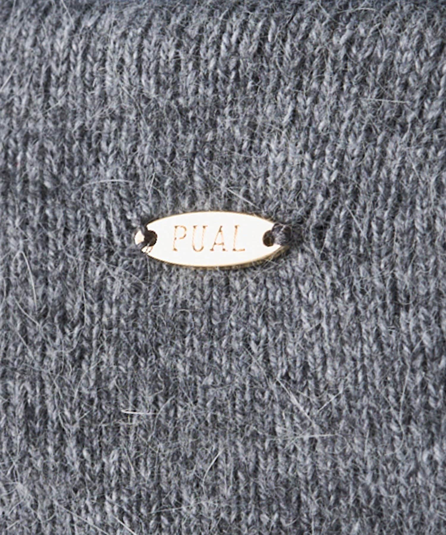 PUAL CE CIN(ピュアルセシン) Wフェイスニットノーカラージャケット