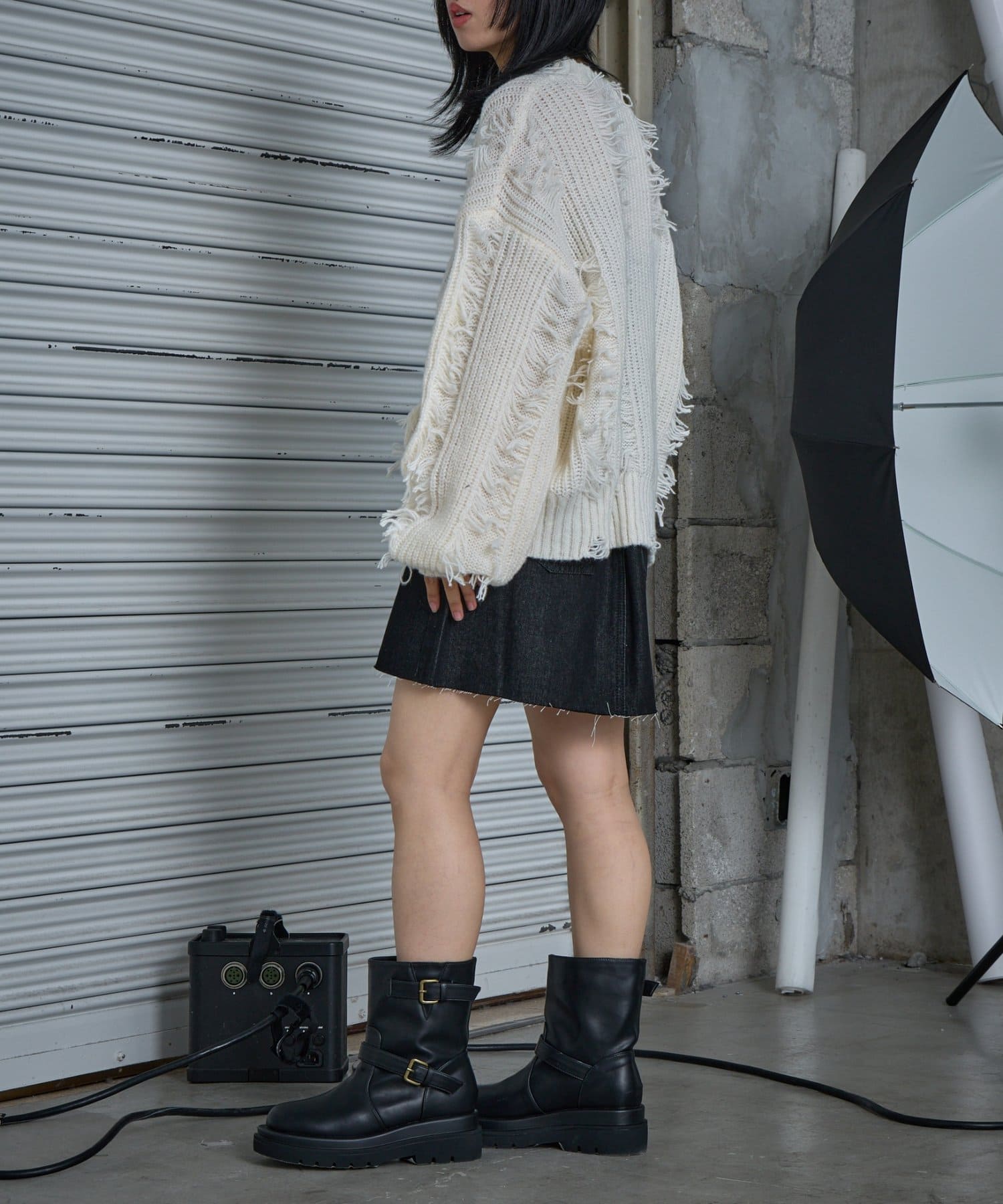 -goocy-(グーシー) デニムミニスカパン