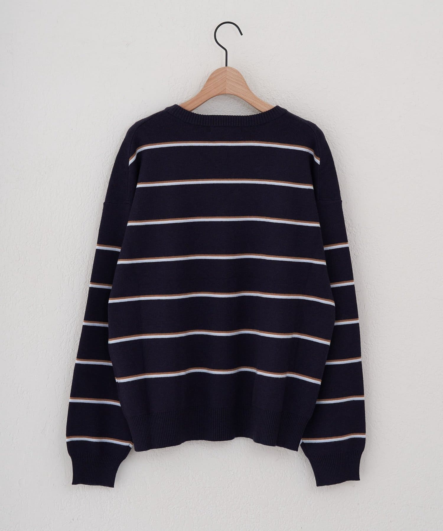 DISCOAT(ディスコート) 【ユニセックス】ボーダースムースニット