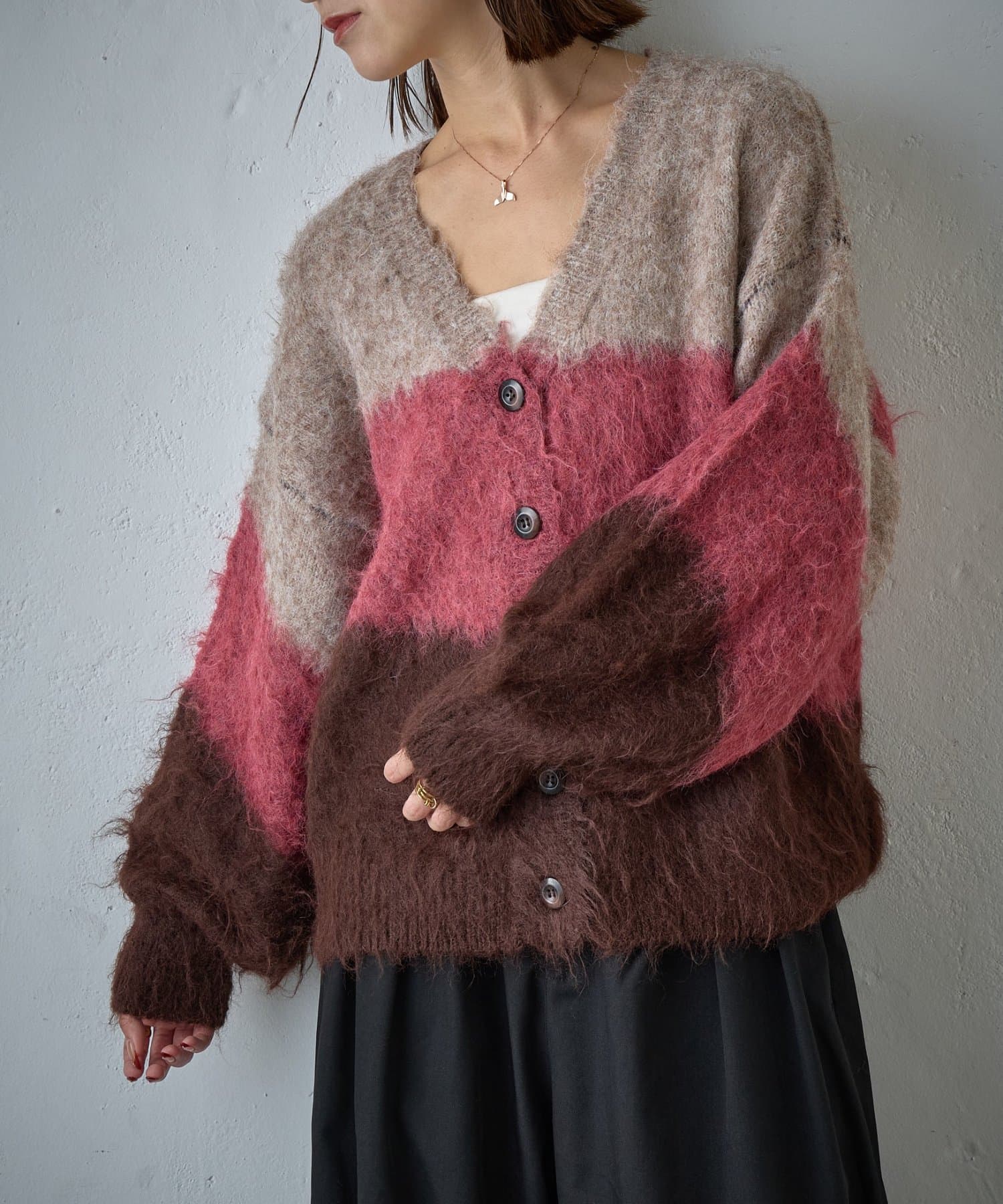 -goocy-(グーシー) 3段切替カーディガン