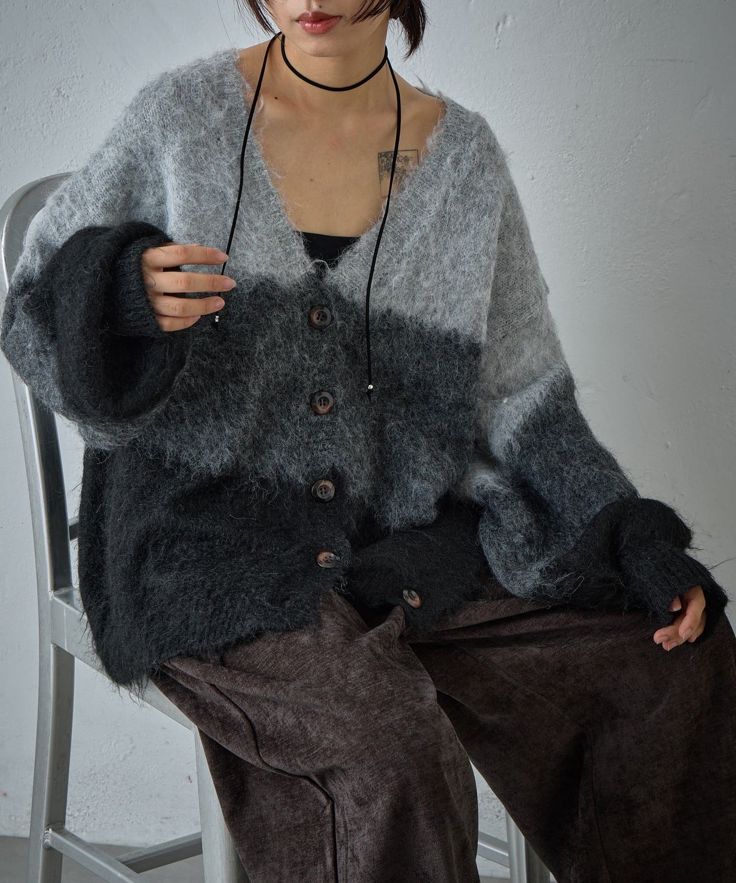 -goocy-(グーシー) 3段切替カーディガン