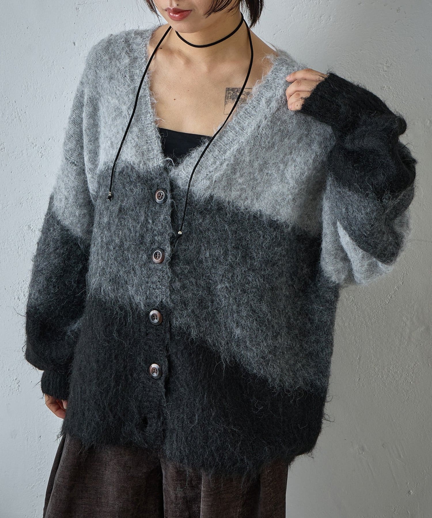 -goocy-(グーシー) 3段切替カーディガン