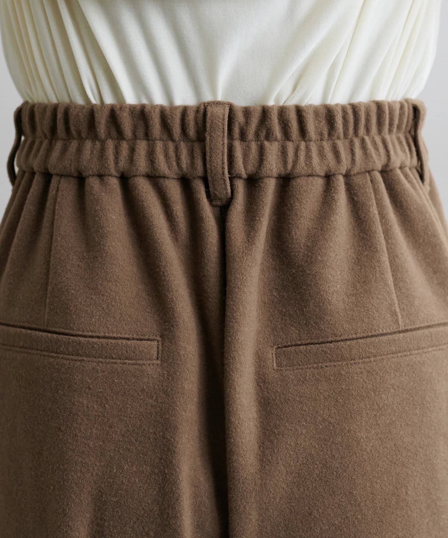 DISCOAT(ディスコート) ウールライクワイドパンツ