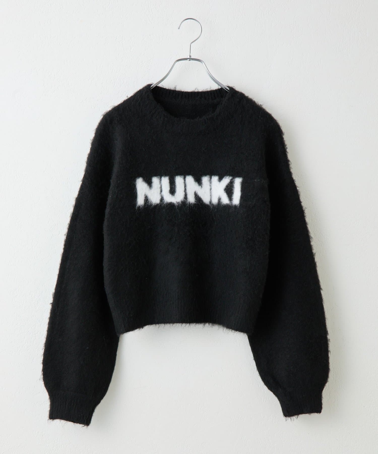 COLONY 2139(コロニー トゥーワンスリーナイン) NUNKIロゴジャガードニットプルオーバー
