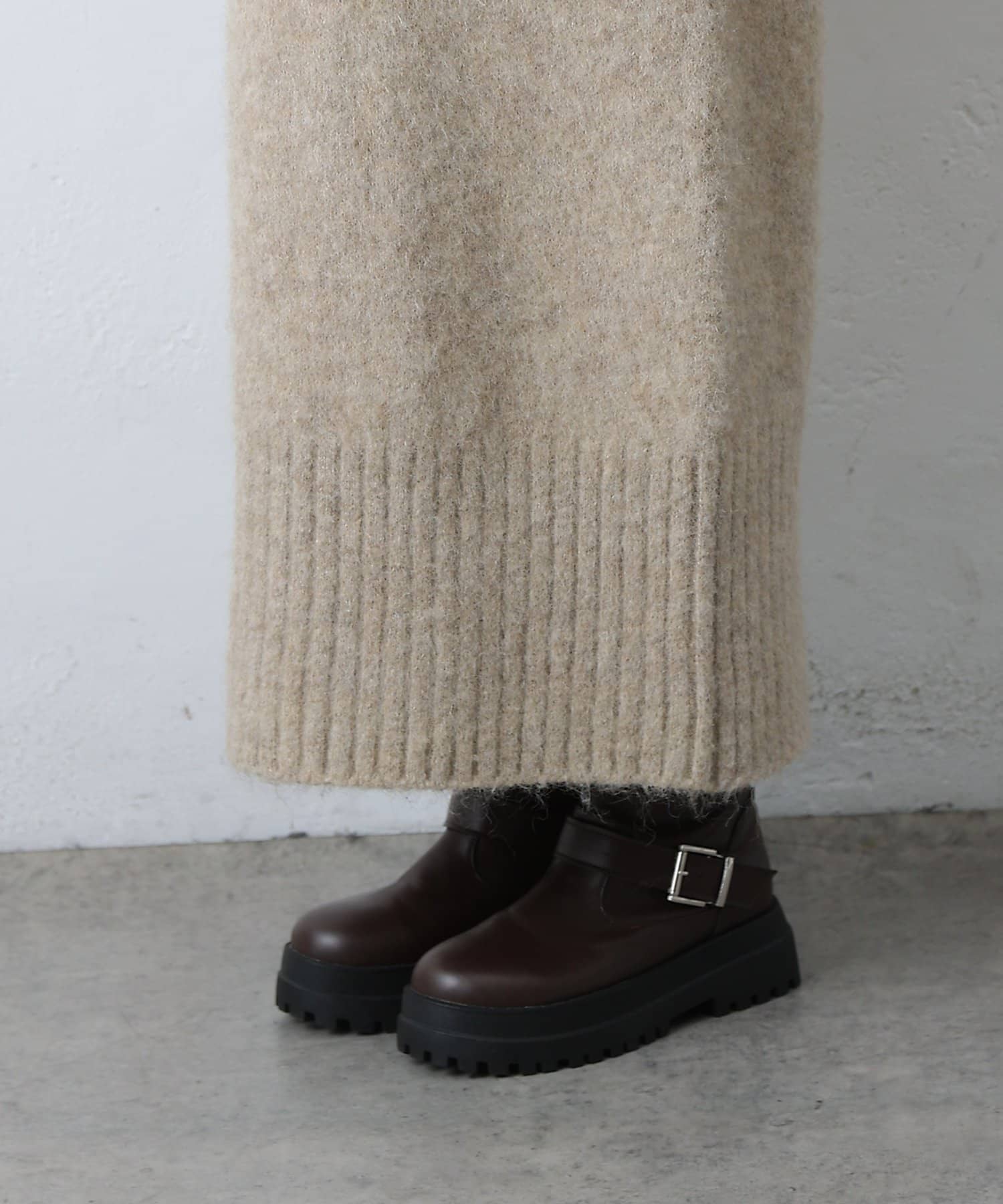 COLONY 2139(コロニー トゥーワンスリーナイン) アルパカタッチVネックワンピース