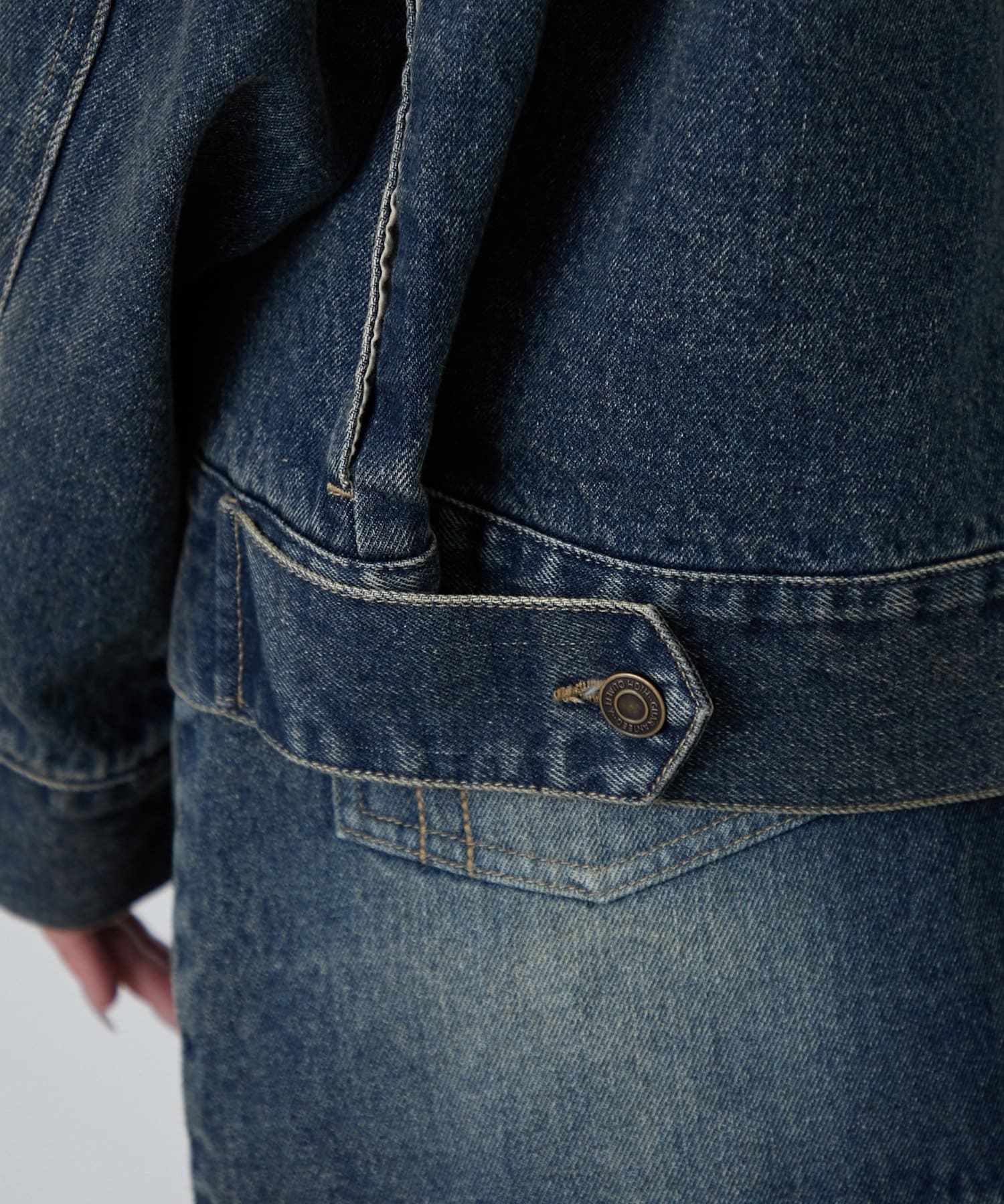 RAY CASSIN(レイカズン) ファー衿取り外しデニムブルゾン / Gジャン