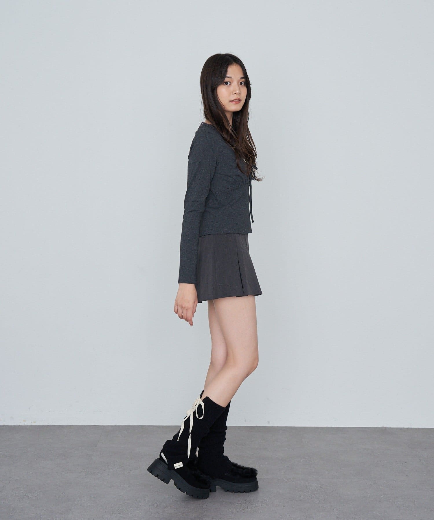 RAY CASSIN(レイカズン) レース切替ロンTシャツ