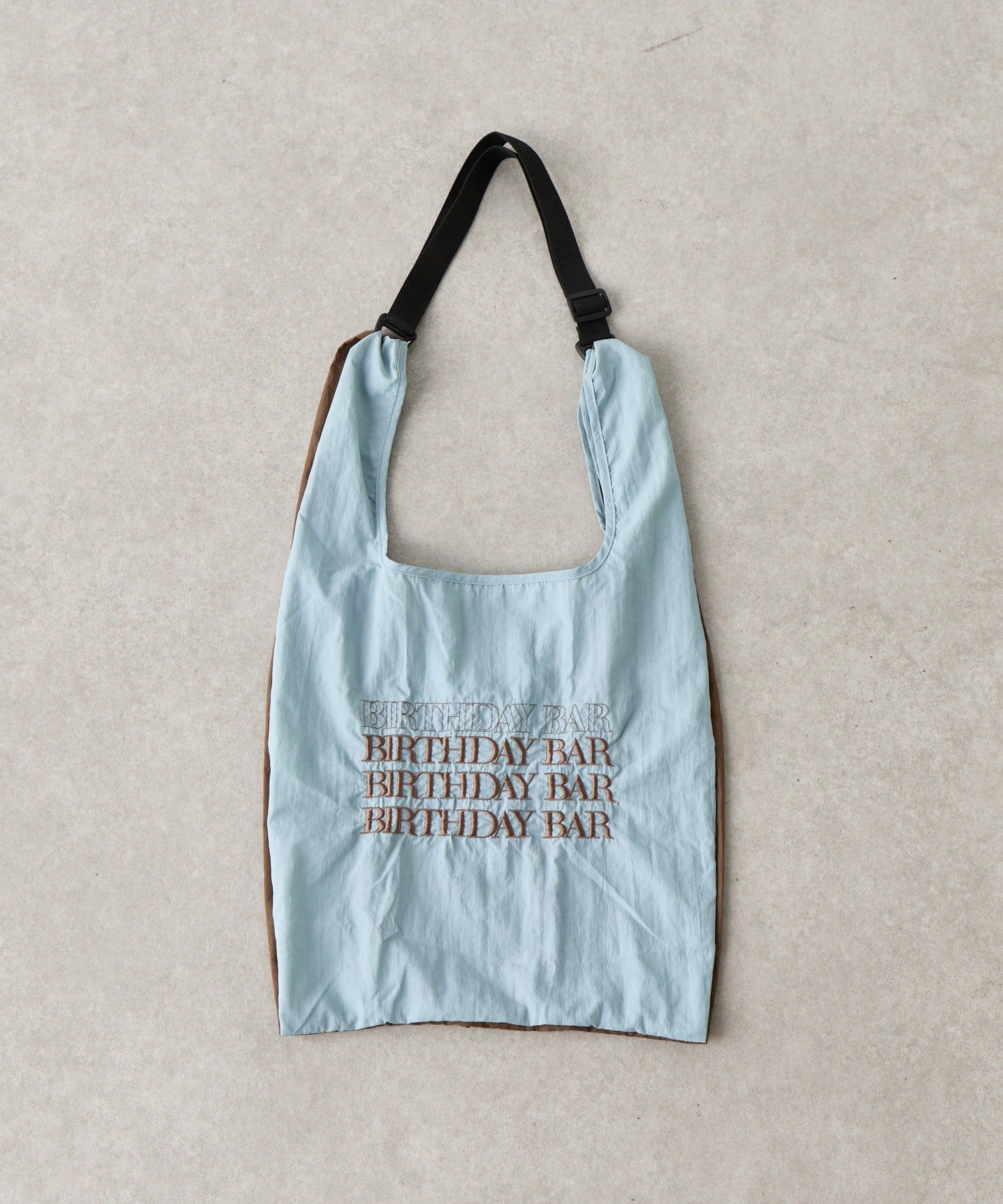BIRTHDAY BAR(バースデイバー) BBロゴ刺繍エコバッグショルダー付き