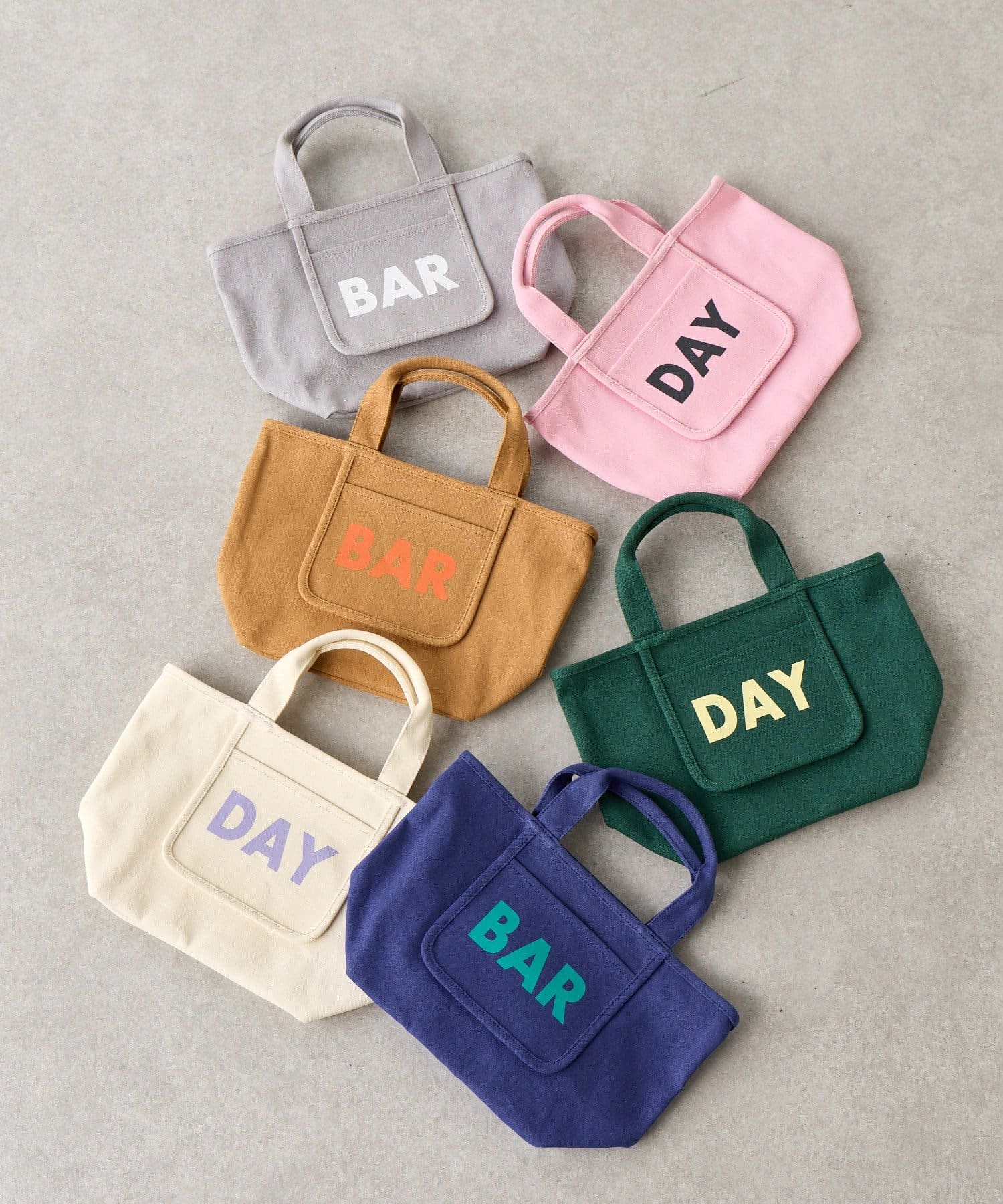 BIRTHDAY BAR(バースデイバー) キャンバスロゴプリントミニトートバッグ