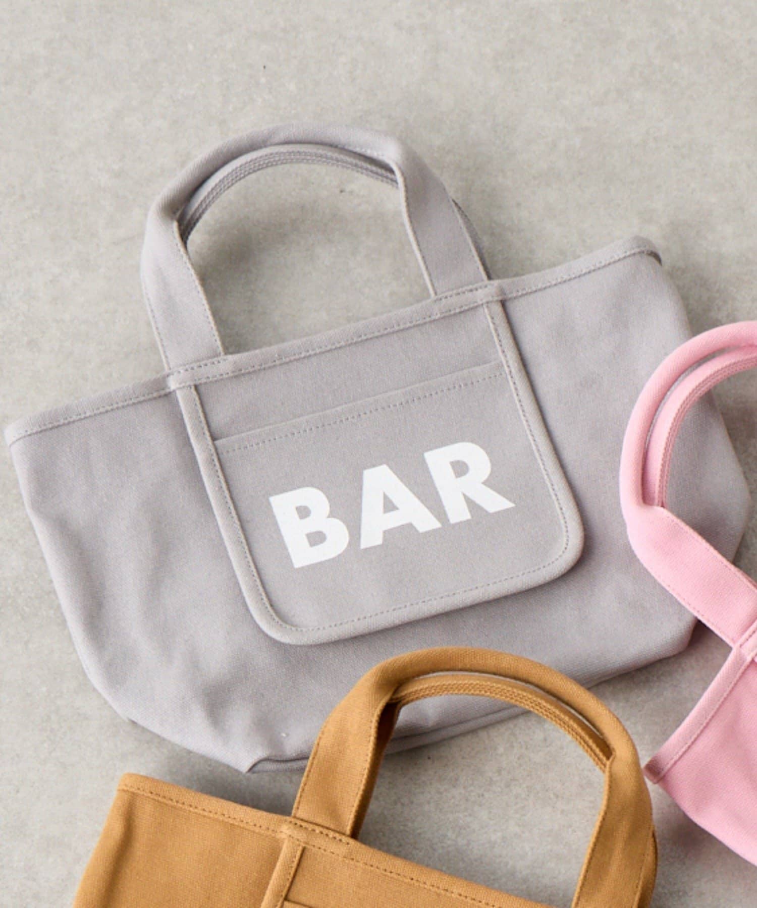 BIRTHDAY BAR(バースデイバー) キャンバスロゴプリントミニトートバッグ