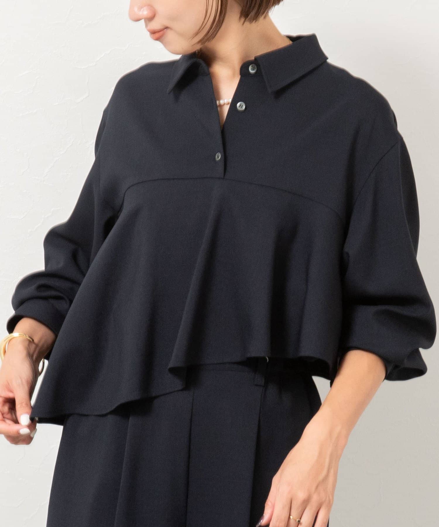 NOLLEY'S(ノーリーズ) 【一部WEB限定色アイテム】ウォッシャブルフリルプルオーバーブラウス