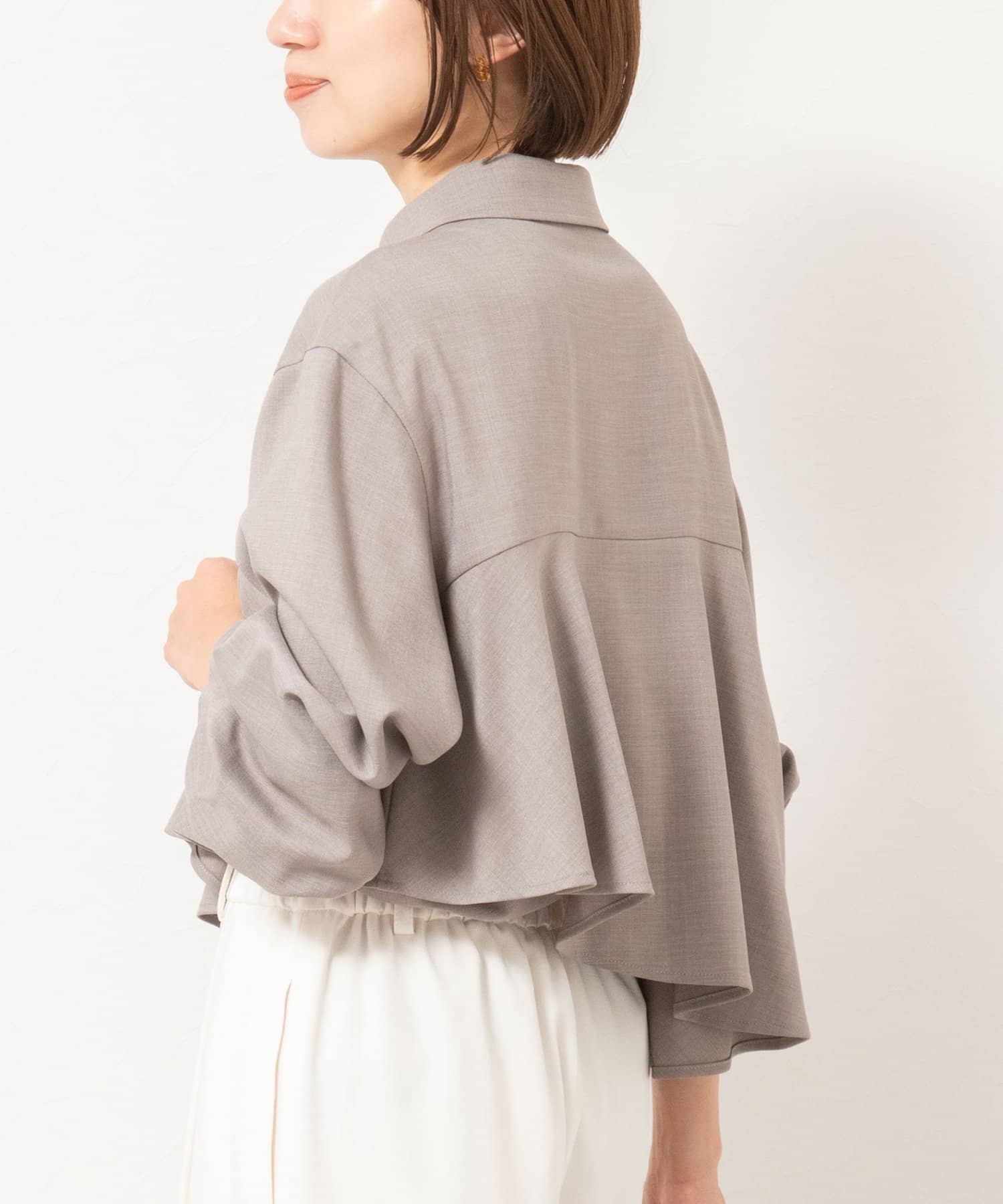 NOLLEY'S(ノーリーズ) 【一部WEB限定色アイテム】ウォッシャブルフリルプルオーバーブラウス