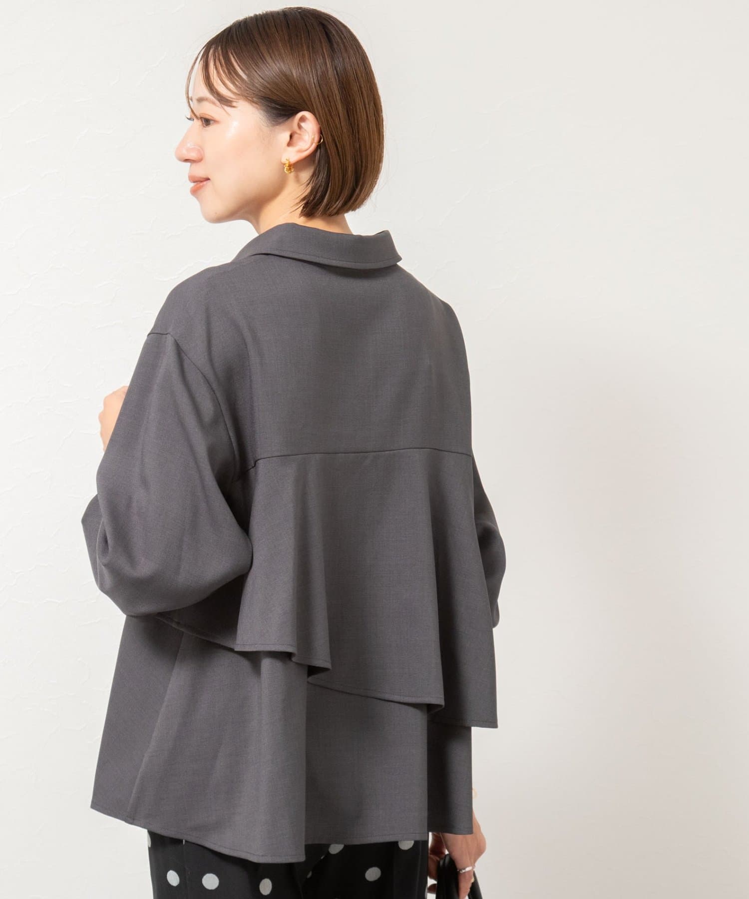 NOLLEY'S(ノーリーズ) 【一部WEB限定色アイテム】ウォッシャブルフリルプルオーバーブラウス