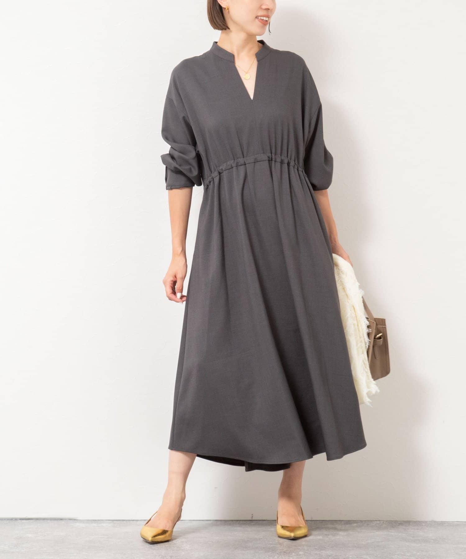 NOLLEY'S(ノーリーズ) 【一部WEB限定色アイテム】ウォッシャブルシャツワンピース