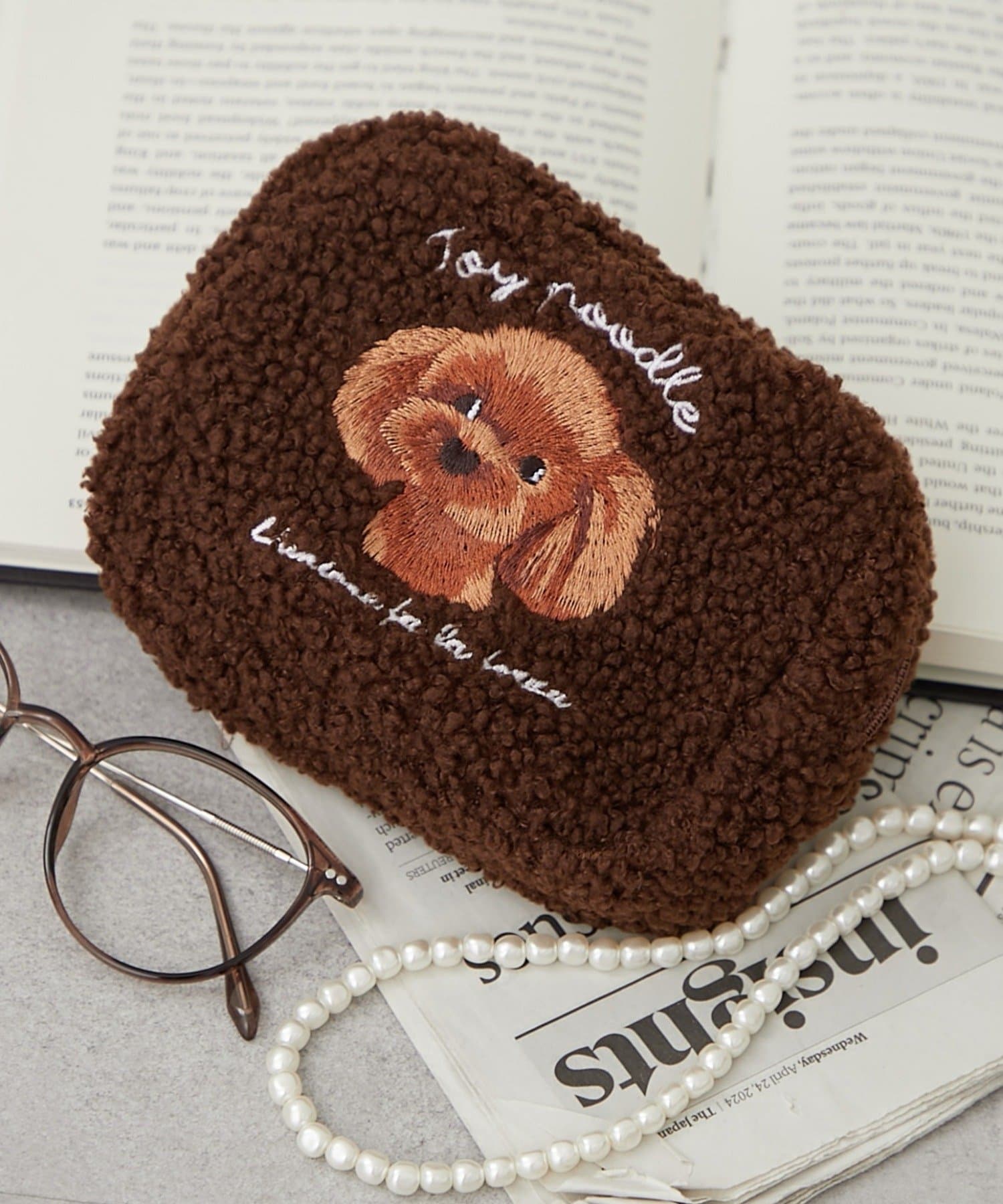 Remind me and forever(リマインドミーアンドフォーエバー) アニマル刺繍ボアポーチ