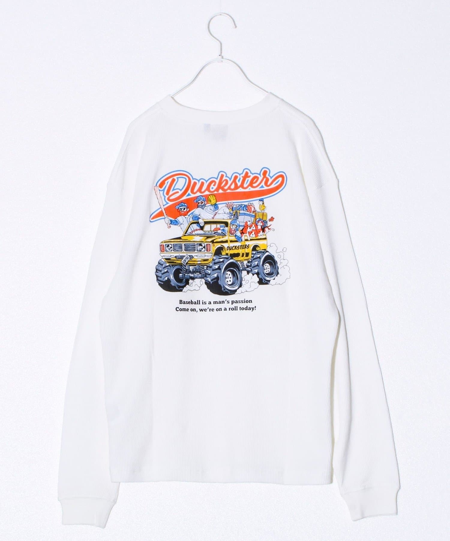 FREDY & GLOSTER(フレディ アンド グロスター) 【Duckster/ダックスター】ヴィンテージ調ワッフルロンT
