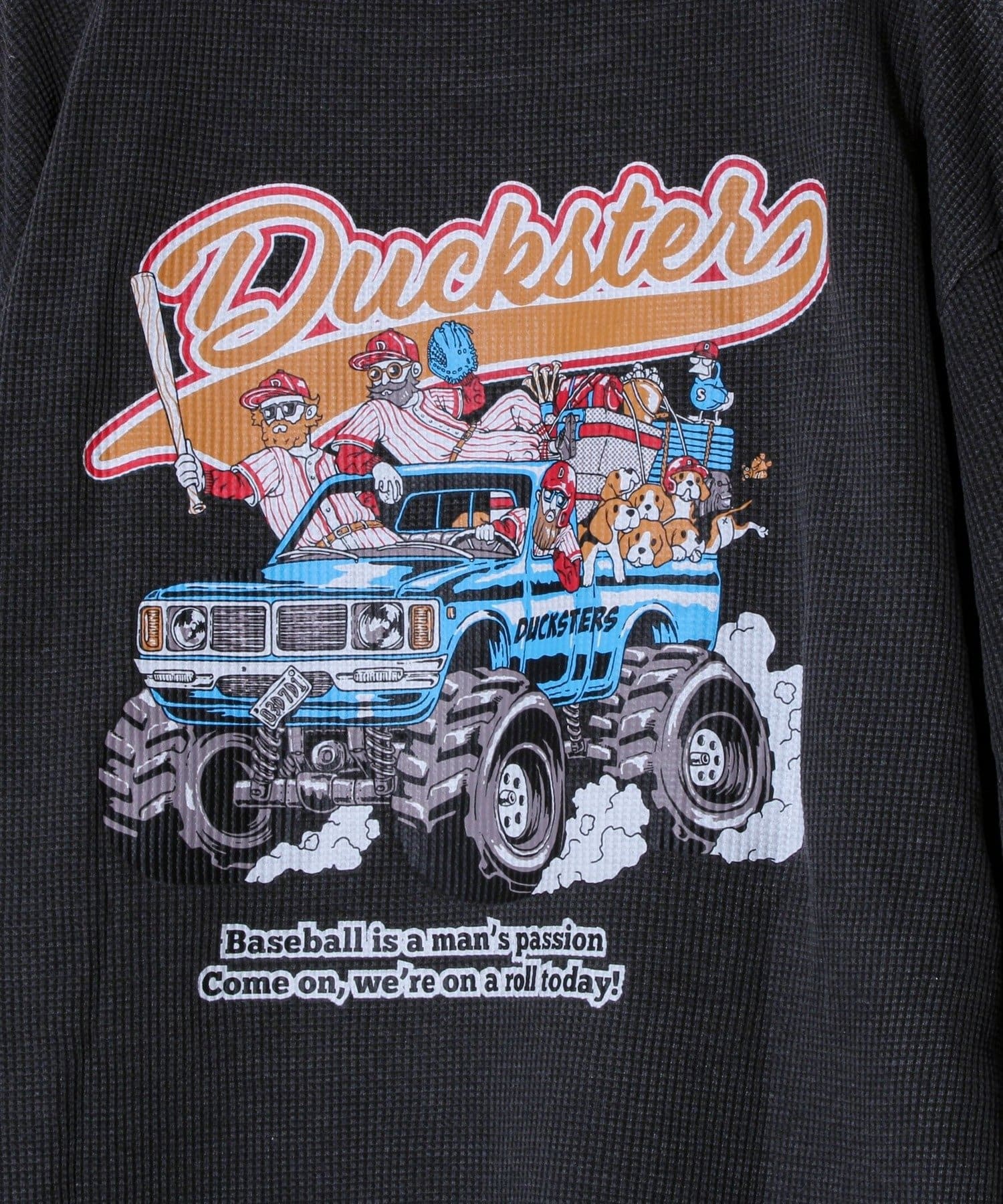 FREDY & GLOSTER(フレディ アンド グロスター) 【Duckster/ダックスター】ヴィンテージ調ワッフルロンT