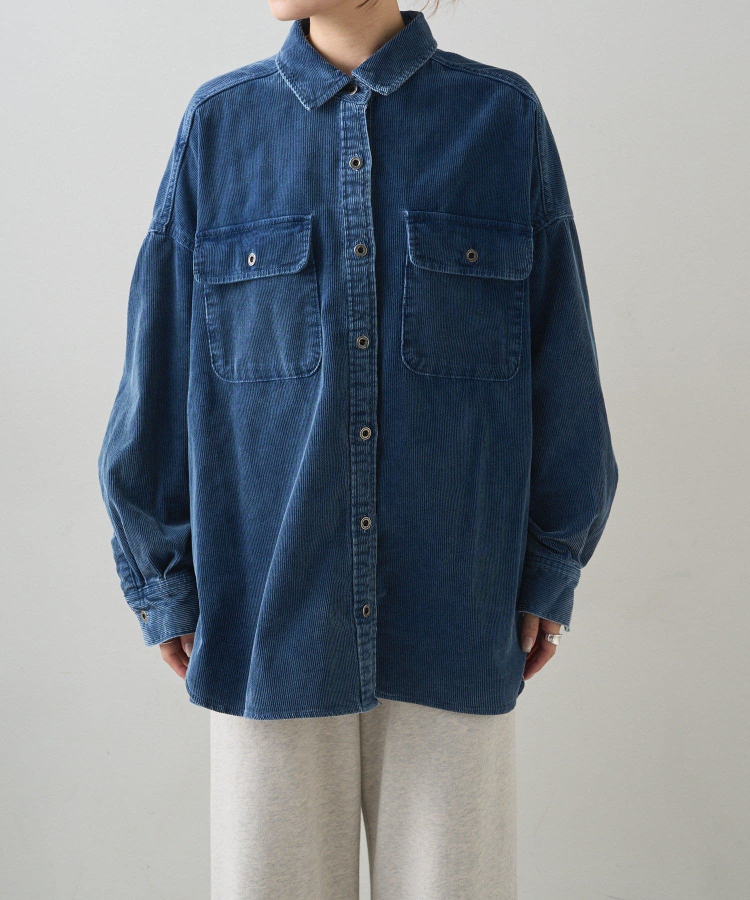 PUAL CE CIN(ピュアルセシン) コーデュロイCPOシャツ