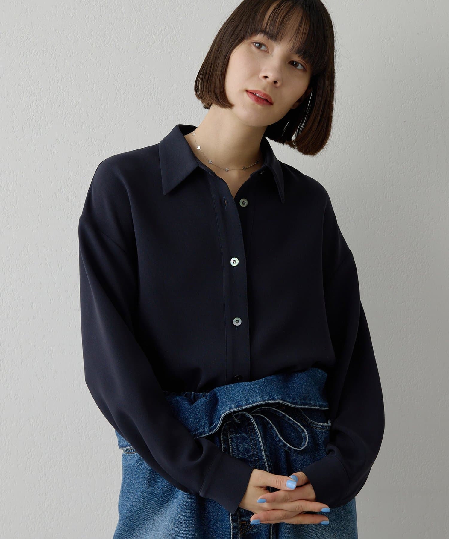 Whim Gazette(ウィム ガゼット) ダブルクロススキッパープルオーバー