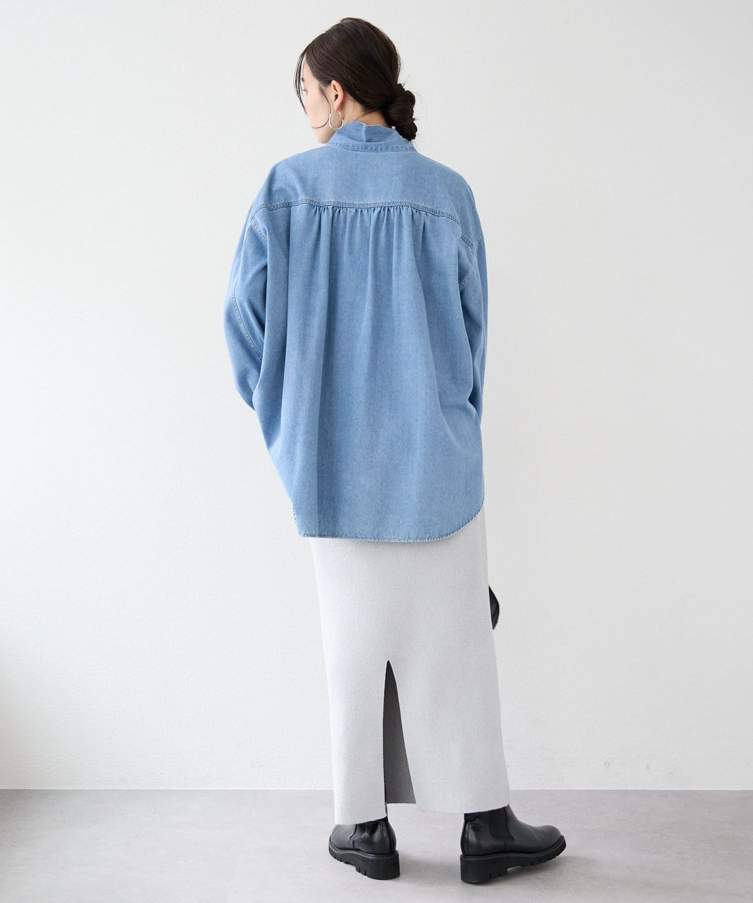 RIVE DROITE(リヴドロワ) 予約【好評につき新色追加】【セットアップ対象】ラメモールニットタイトスカート