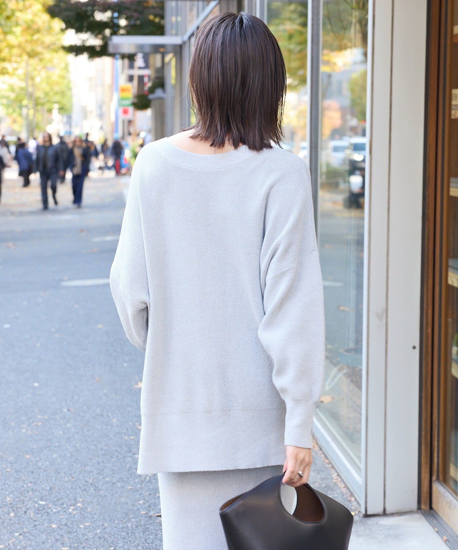 RIVE DROITE(リヴドロワ) 予約【好評につき新色追加】【上品な輝き】ラメモール2WAYカーデ