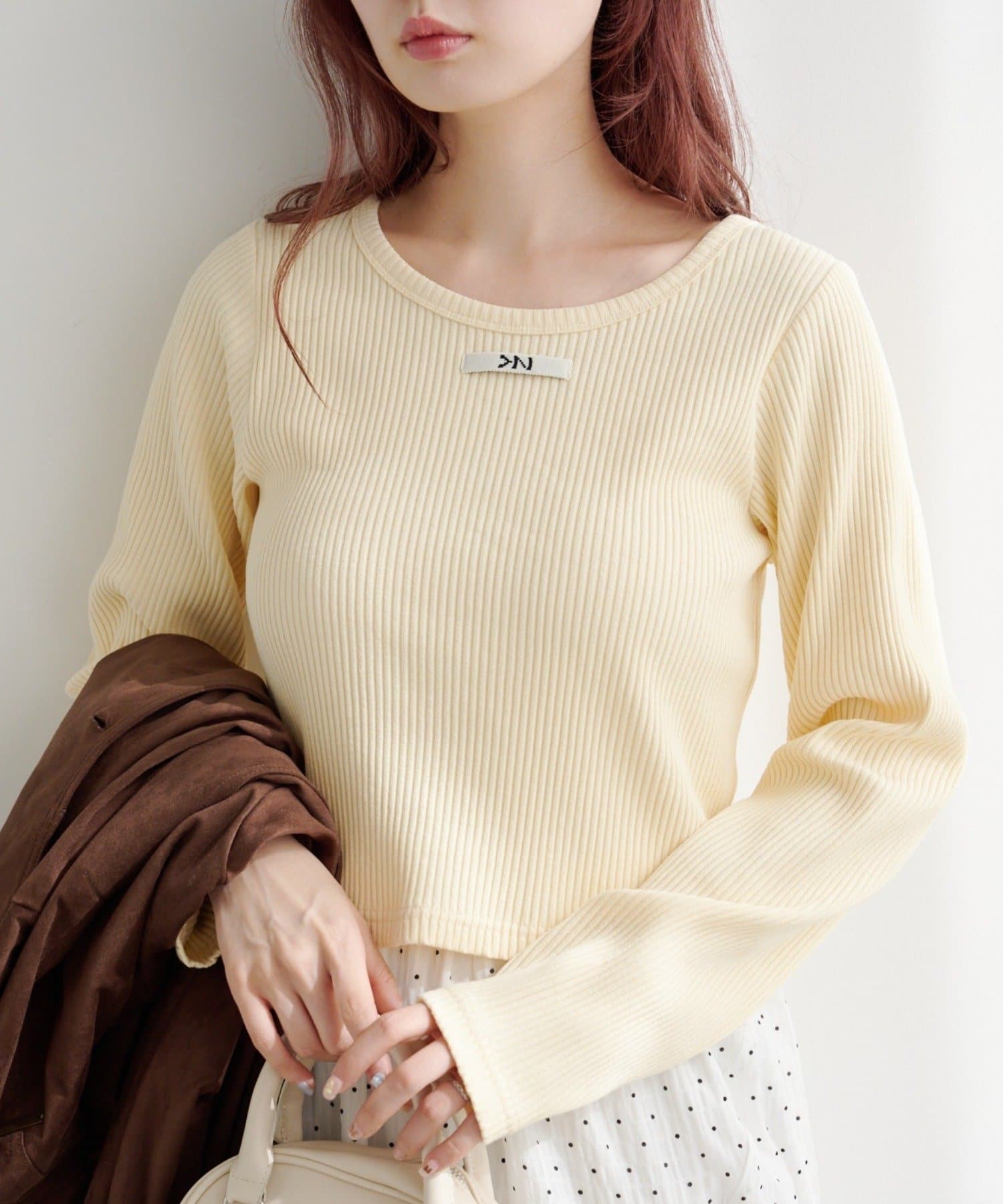 Kastane(カスタネ) 【新色追加/5色展開】ニットタグロンTEE