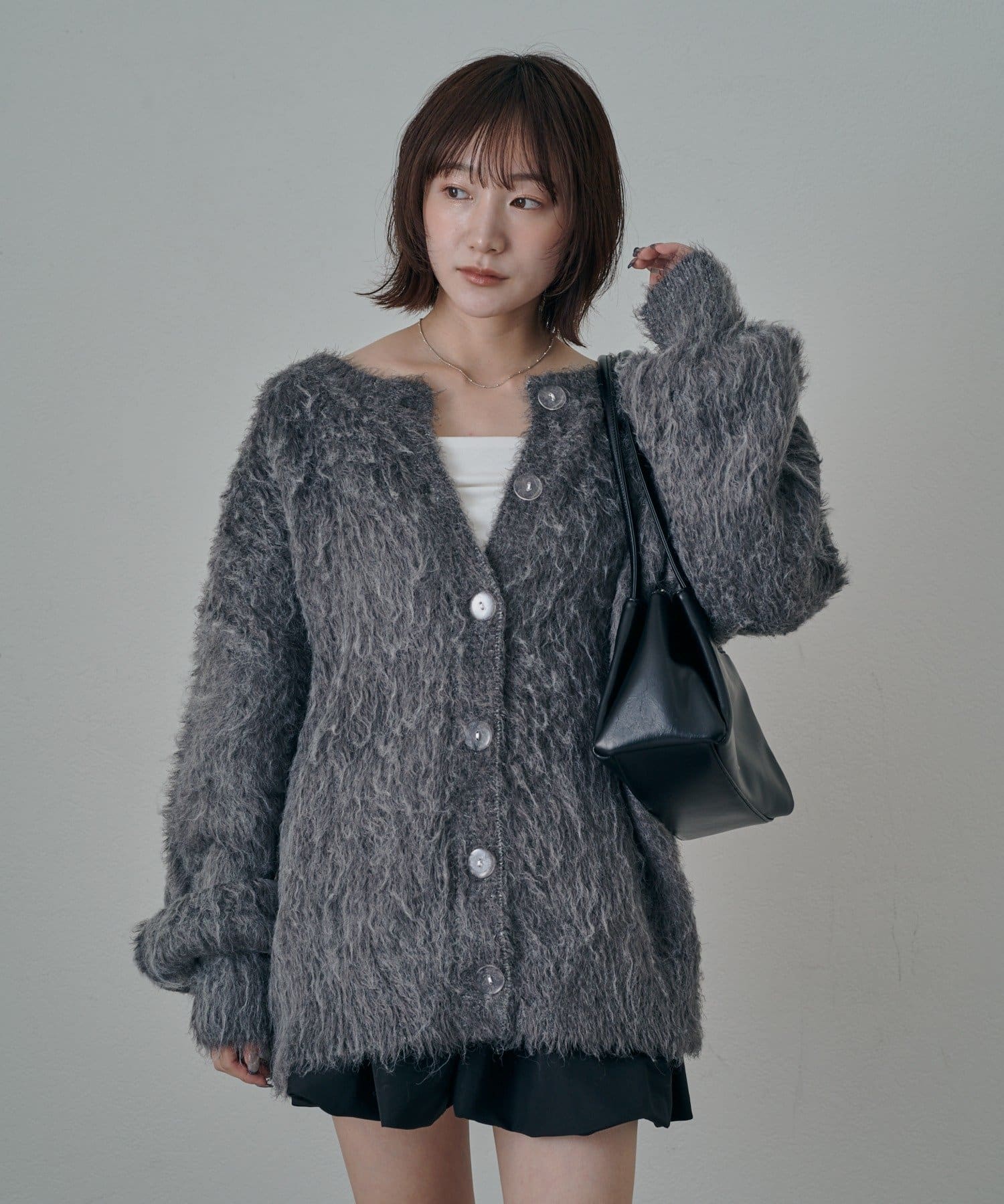 mline(エムライン) [mline]エアリーループカーディガン