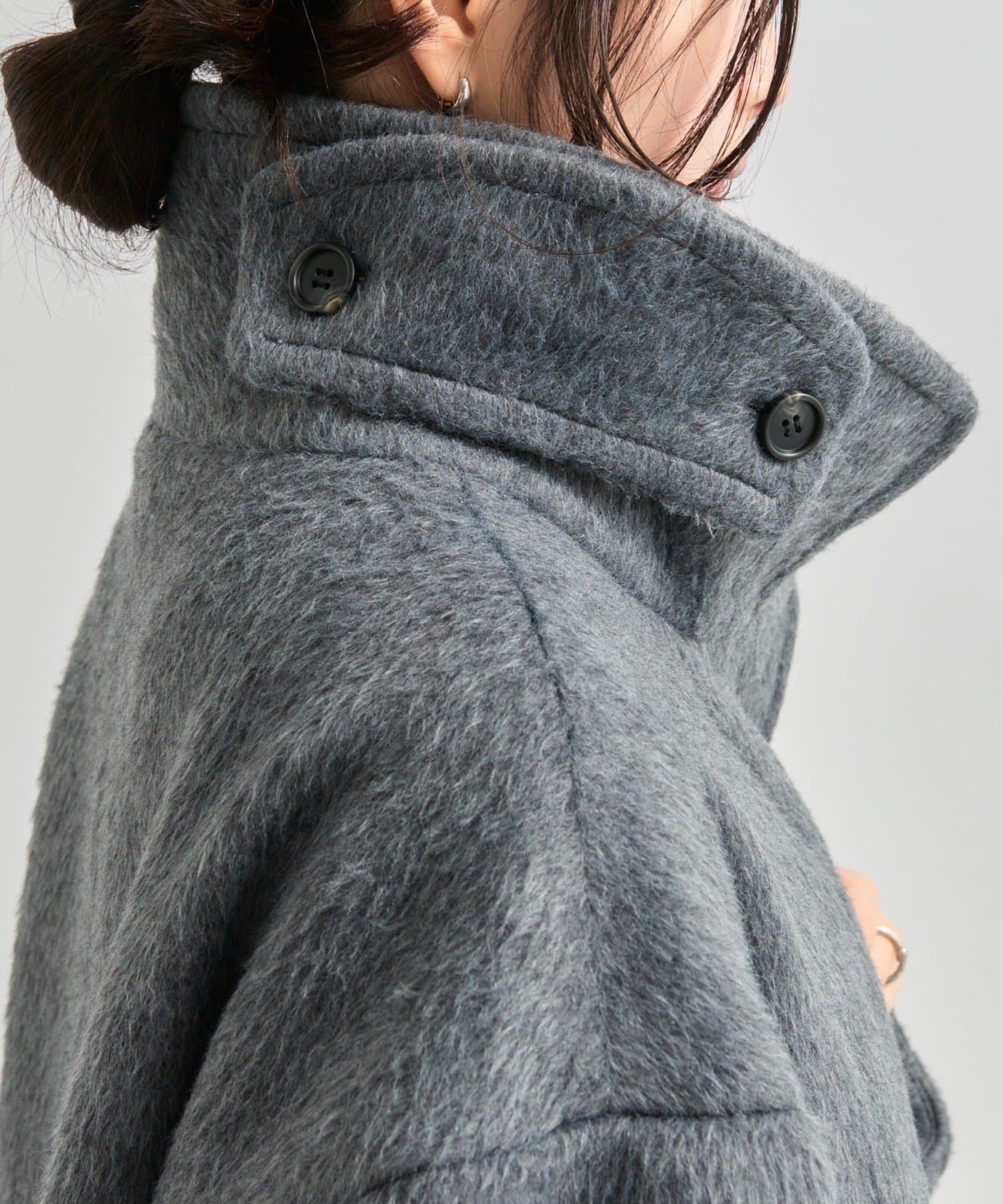 mystic(ミスティック) 《ブラックフライデーおすすめ》【WEB先行発売！】ウール混 シャギーミドルコート