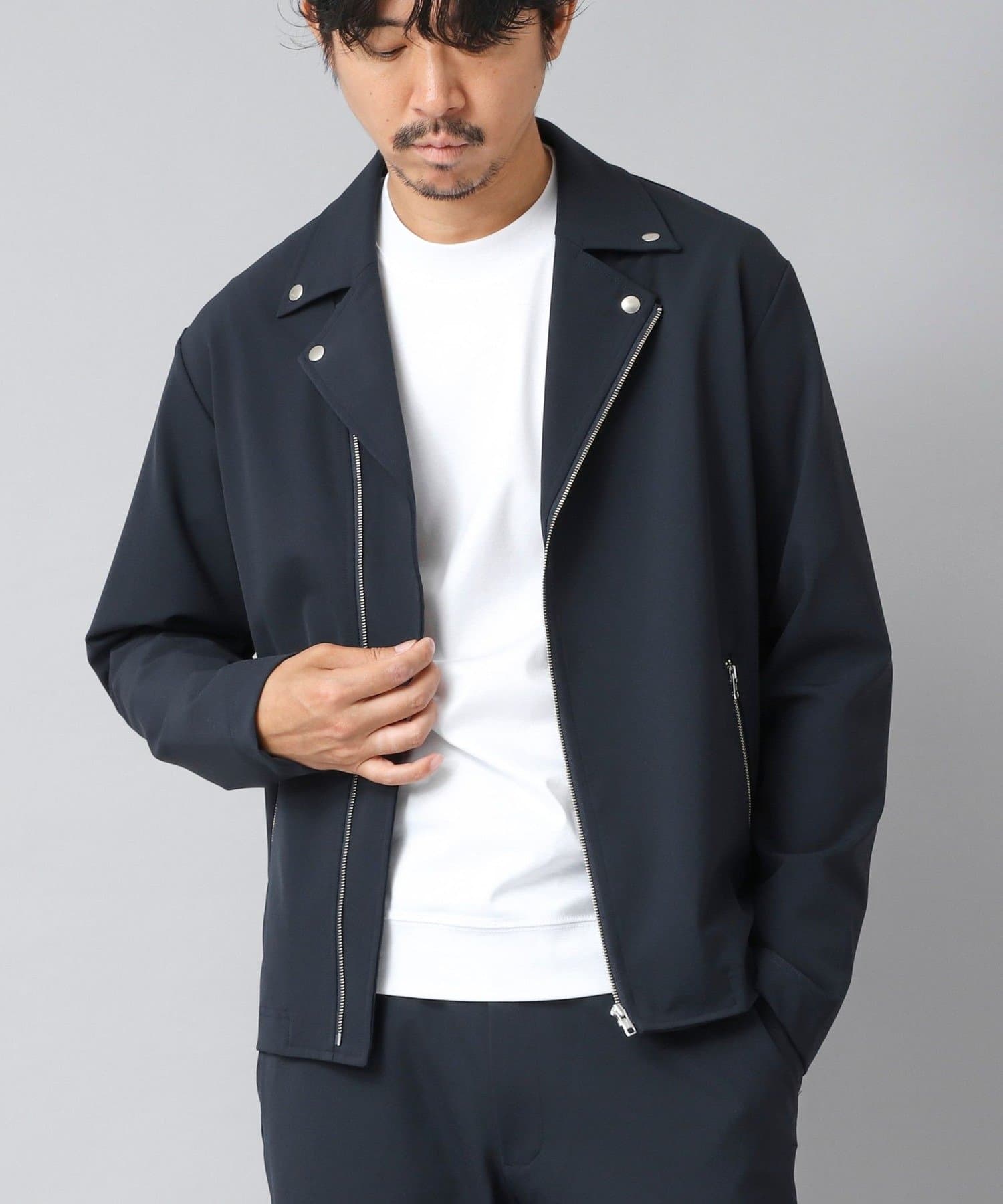 NOLLEY'S(ノーリーズ) 【ACTIVE SECT】《限定展開》ハイストレッチダブルライダース 25AW