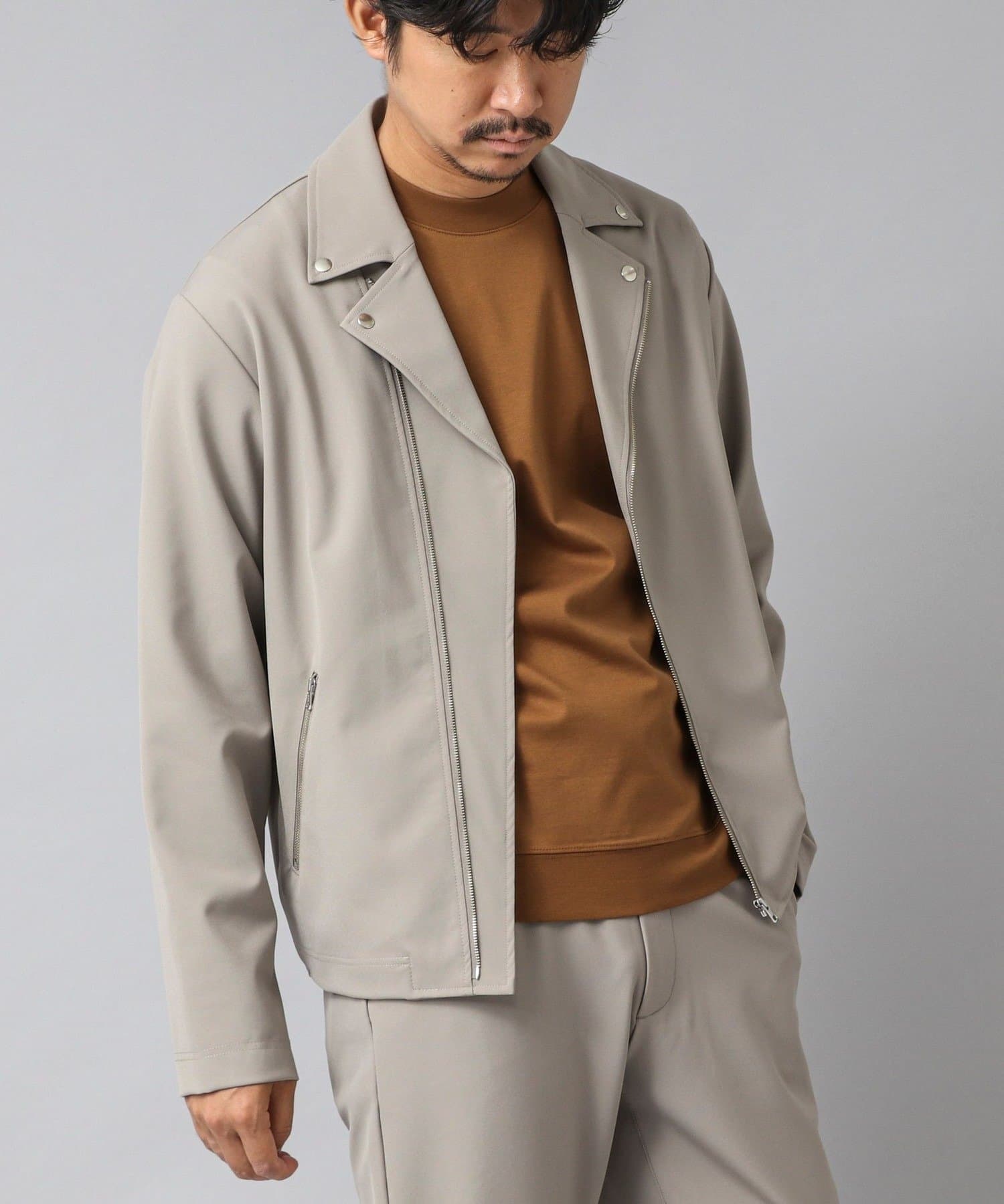 NOLLEY'S(ノーリーズ) 【ACTIVE SECT】《限定展開》ハイストレッチダブルライダース 25AW