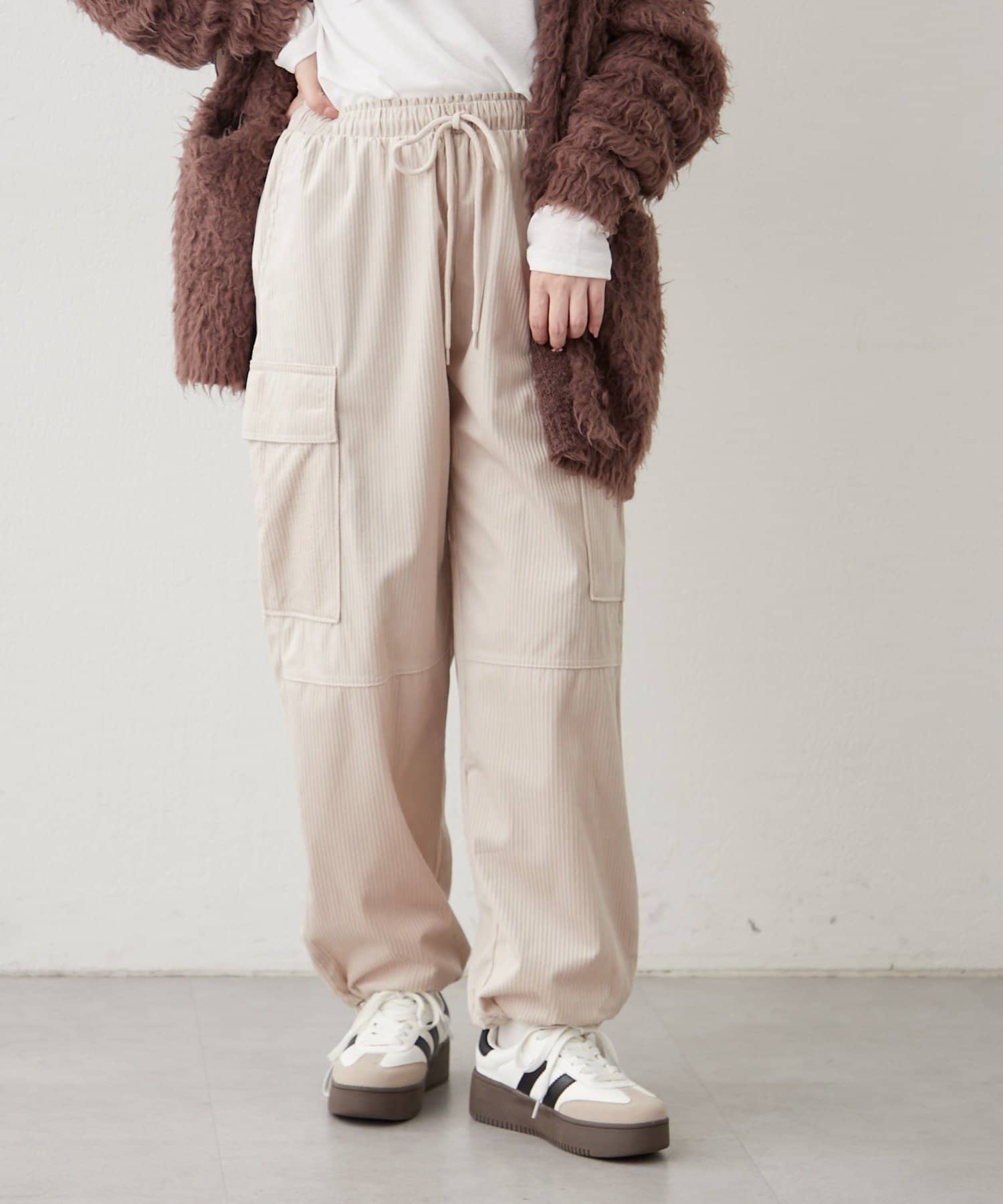 NICE CLAUP / OLIVE des OLIVE OUTLET(ナイスクラップ  / オリーブ デ オリーブ アウトレット) 【RMAF】コールカーゴパンツ