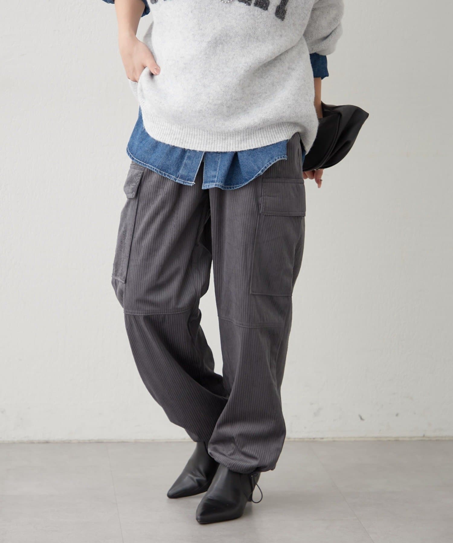 NICE CLAUP / OLIVE des OLIVE OUTLET(ナイスクラップ  / オリーブ デ オリーブ アウトレット) 【RMAF】コールカーゴパンツ