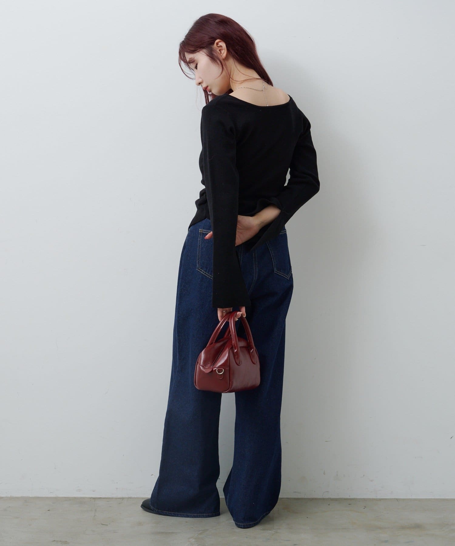 Kastane(カスタネ) 【WEB先行カラー/8色展開】フロントギャザーニットカーディガン