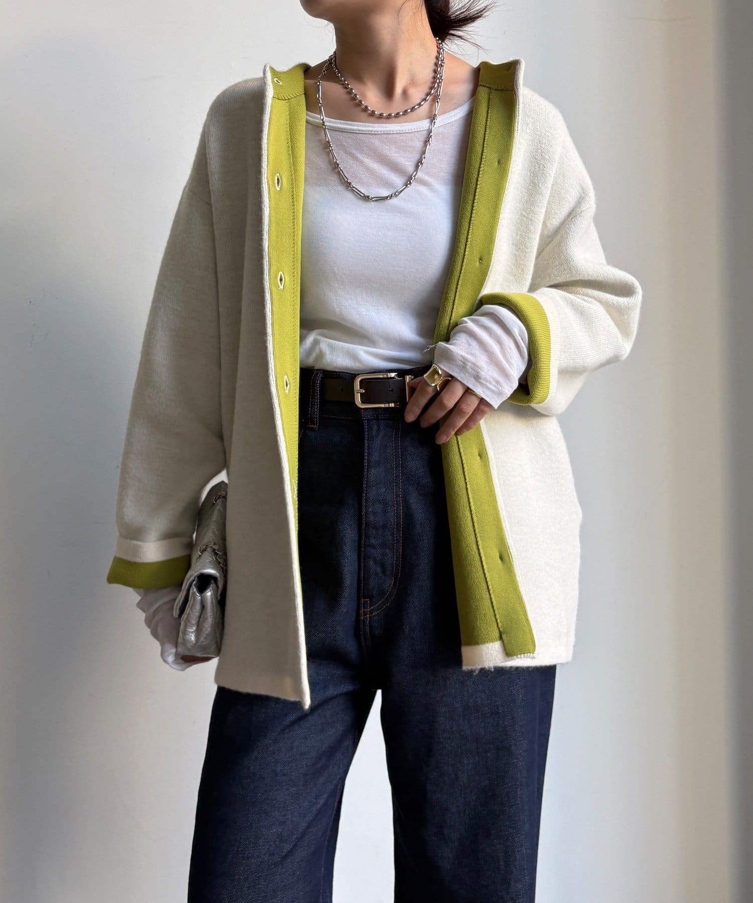 DOUDOU(ドゥドゥ) 【WEB限定】ダブルフェイスニットショートコート