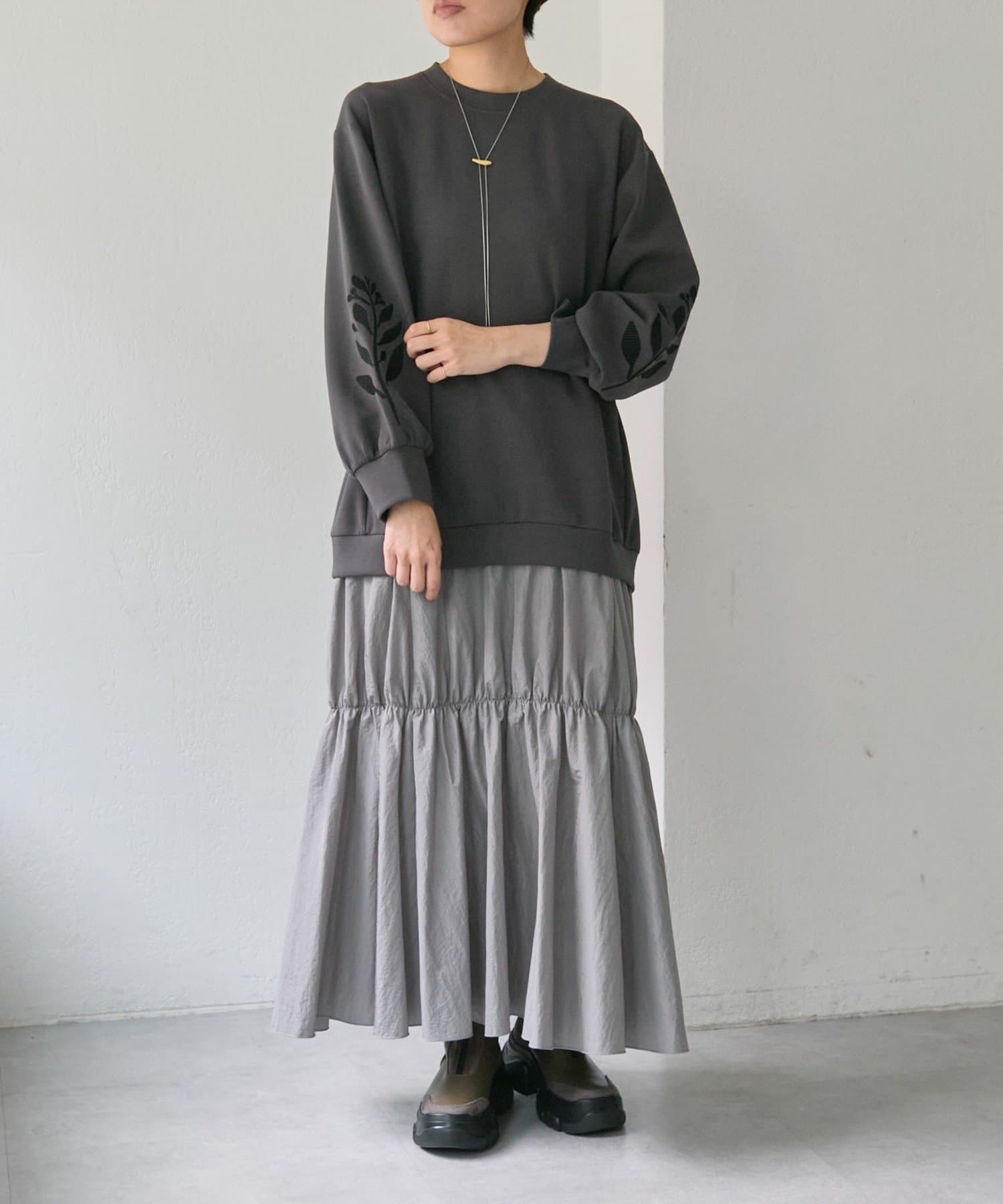 動画あり/ボタニカル刺しゅう入り/リラックス》ドッキング