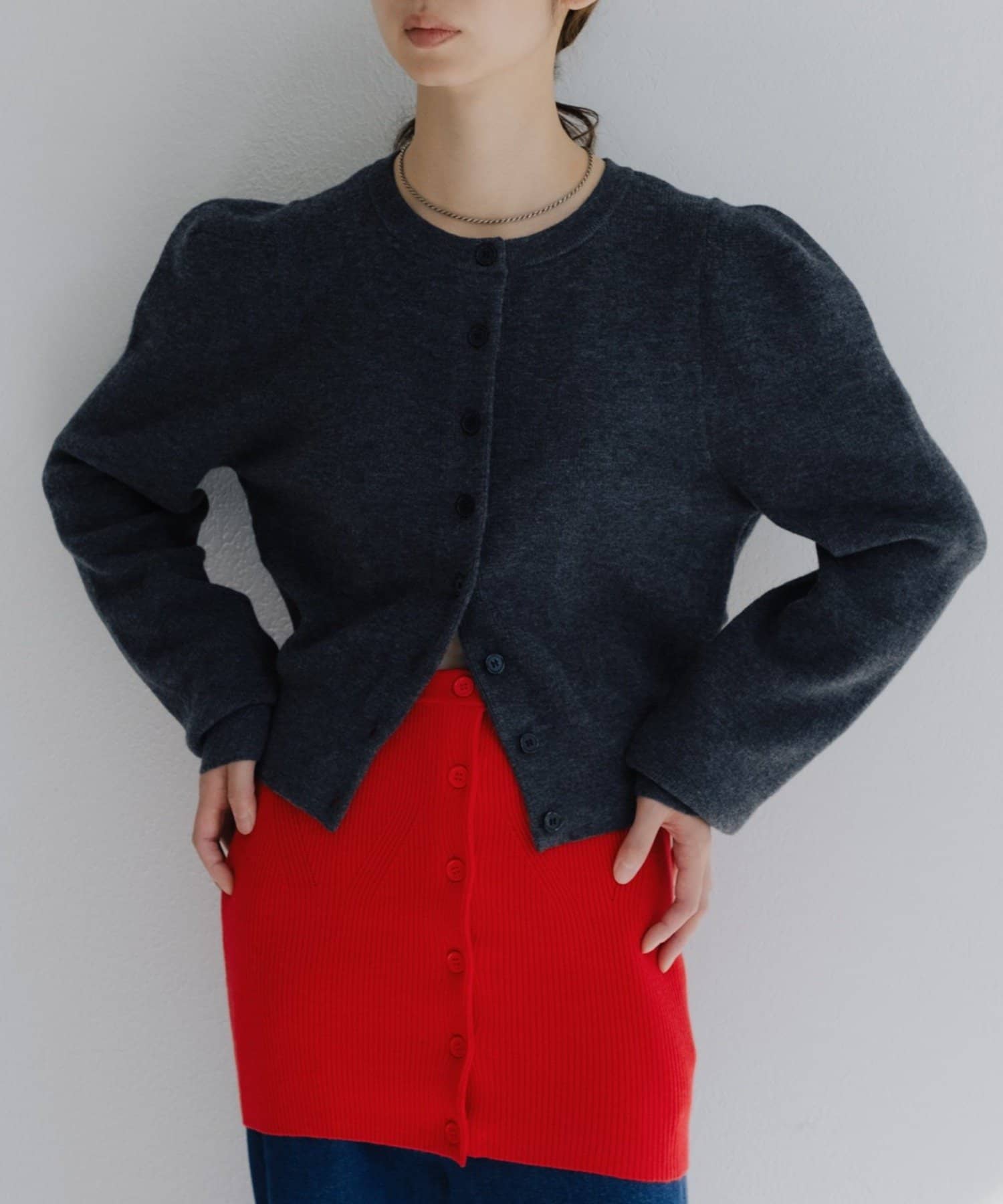 Pasterip(パセリ) 【Layering set】Cardigan with bustier