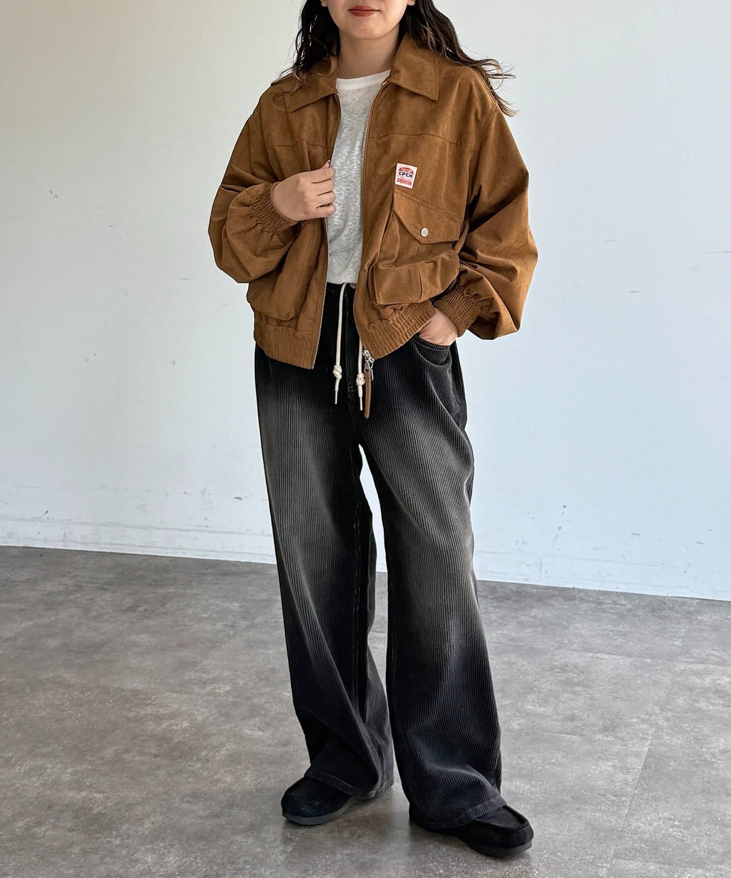 CPCM(シーピーシーエム) コーデュロイワイドパンツ
