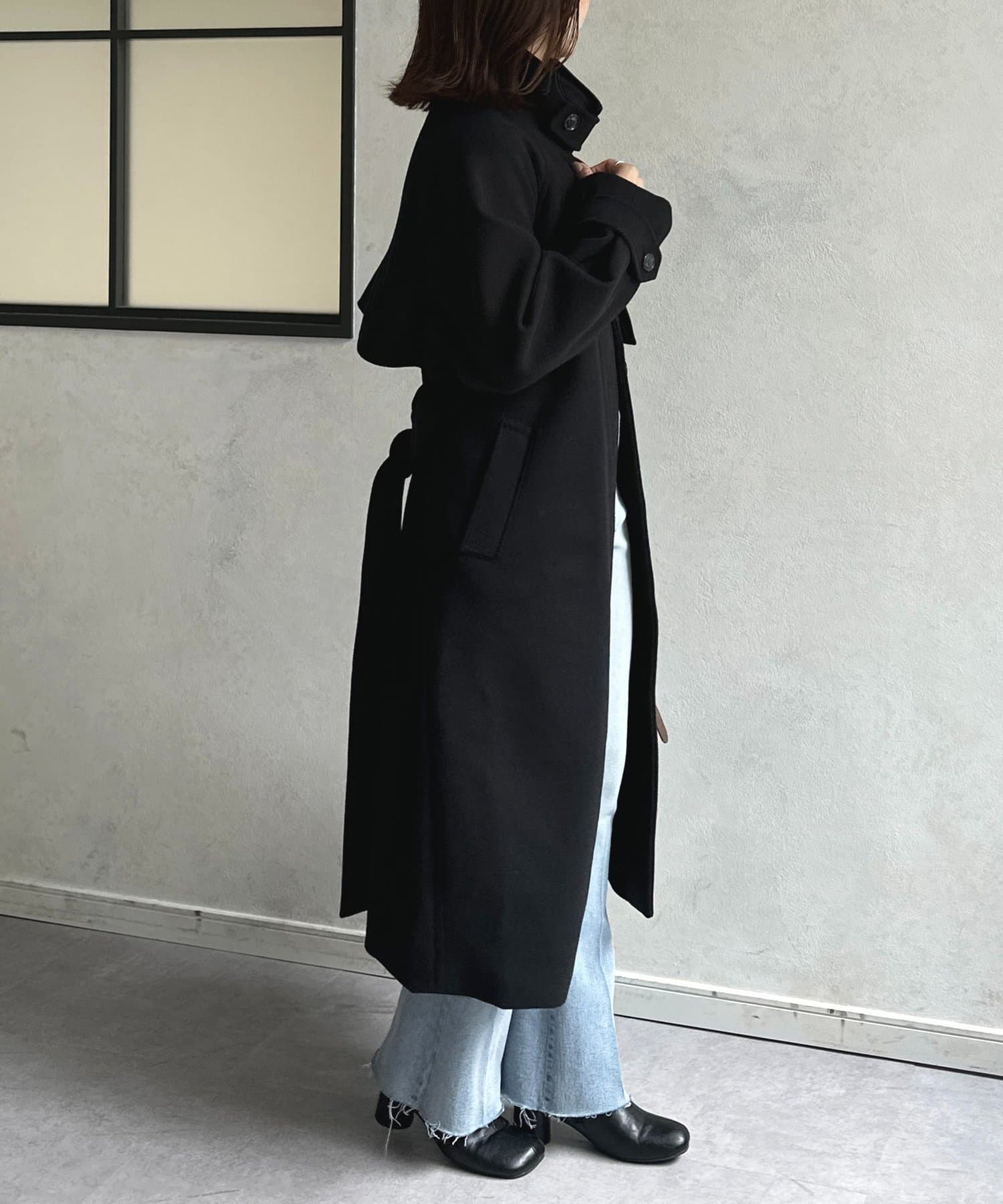 Thevon.(ゼヴォン) スタンドカラーロングコート