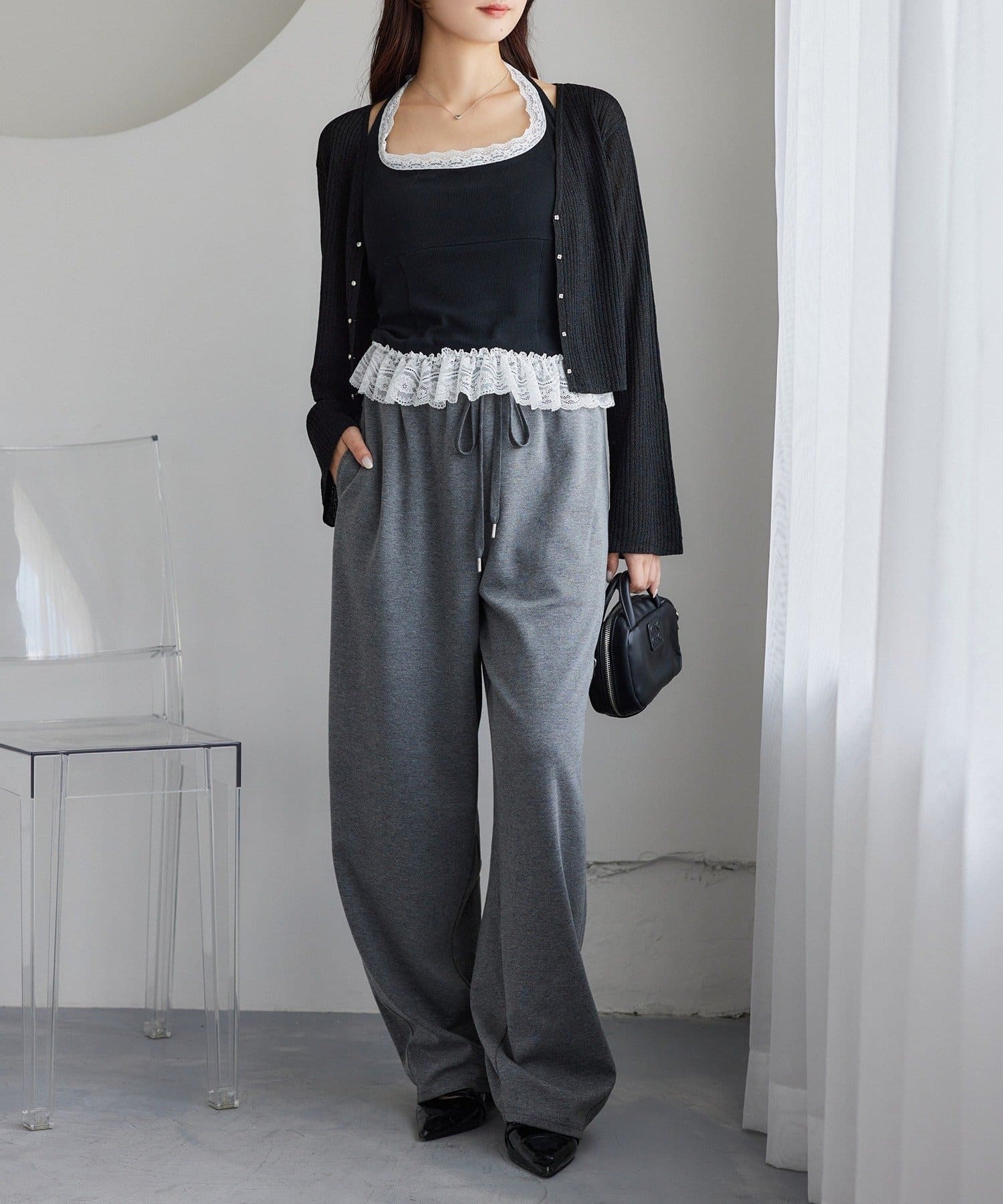 NICE CLAUP / OLIVE des OLIVE OUTLET(ナイスクラップ  / オリーブ デ オリーブ アウトレット) 【one after another】裾レースインナー