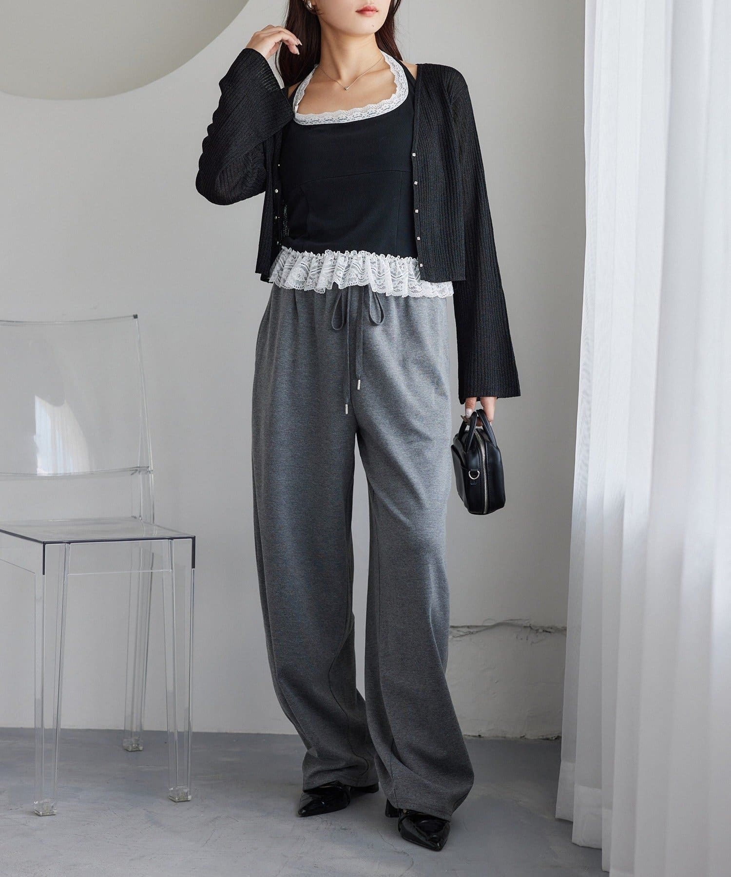 NICE CLAUP / OLIVE des OLIVE OUTLET(ナイスクラップ  / オリーブ デ オリーブ アウトレット) 【one after another】裾レースインナー