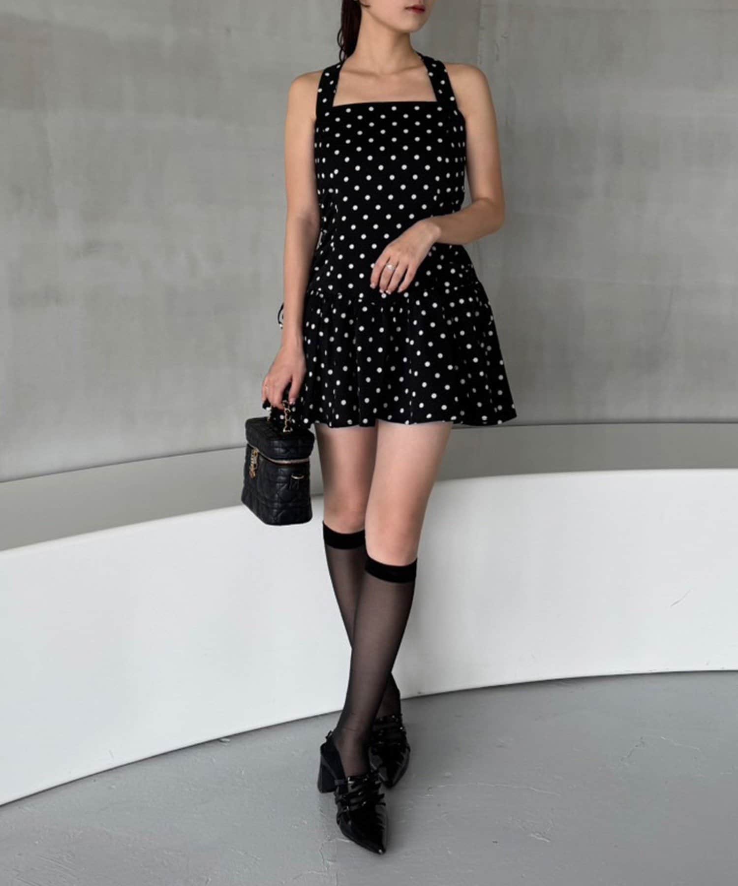 NICE CLAUP / OLIVE des OLIVE OUTLET(ナイスクラップ  / オリーブ デ オリーブ アウトレット) 【one after another】アメスリリボンワンピ